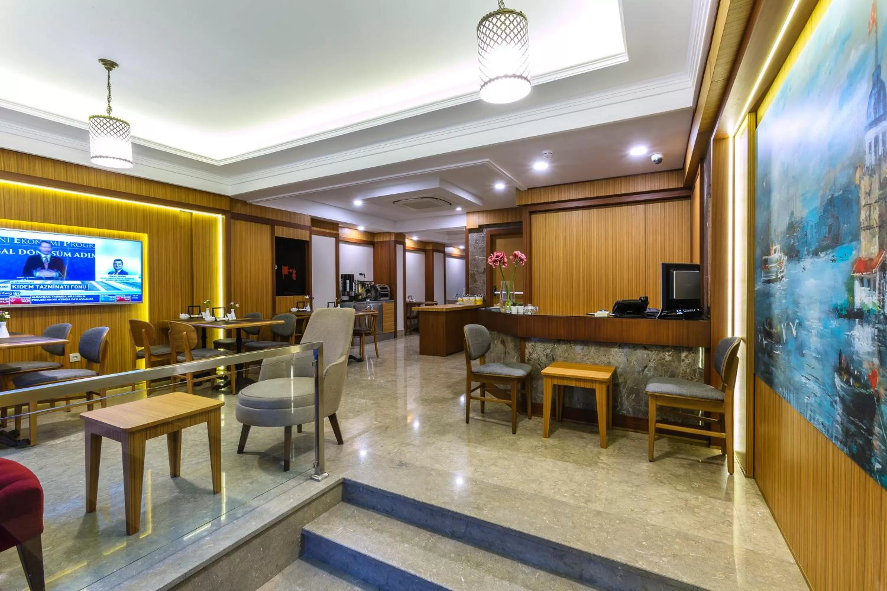 Lobby or reception in Obelisk Hotel & Suites