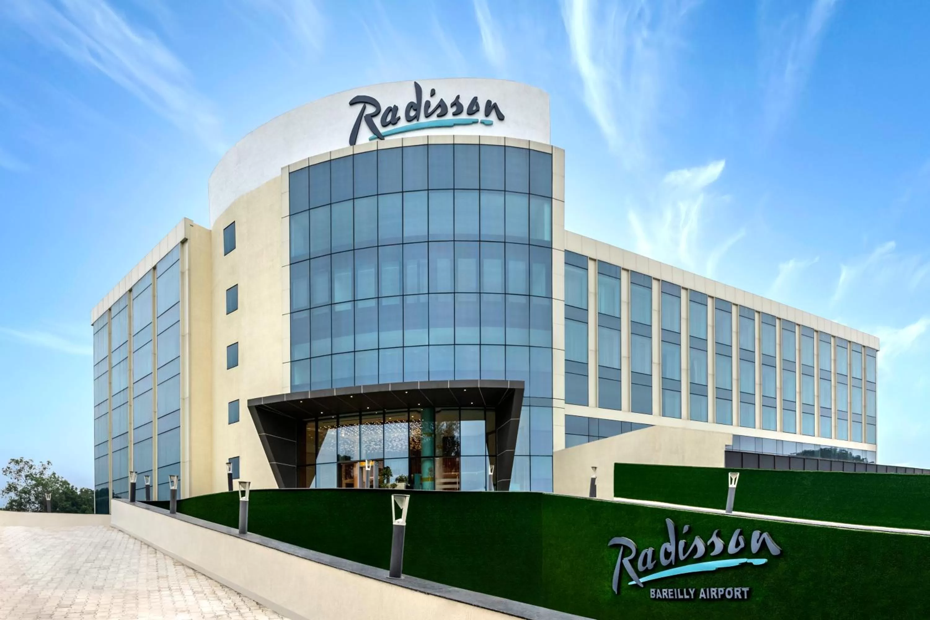 Facade/entrance in Radisson Hotel Bareilly Airport