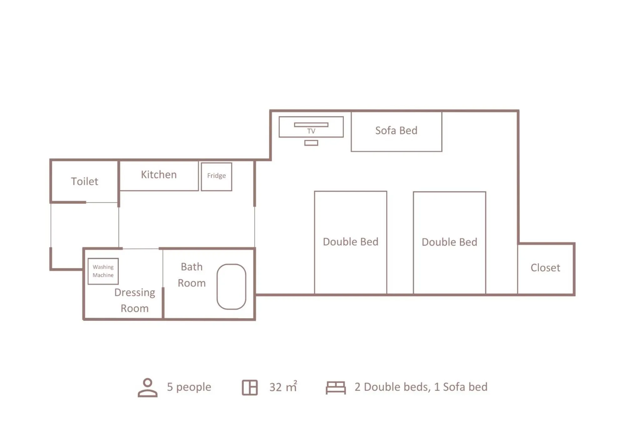 Floor plan in Minn Machiya