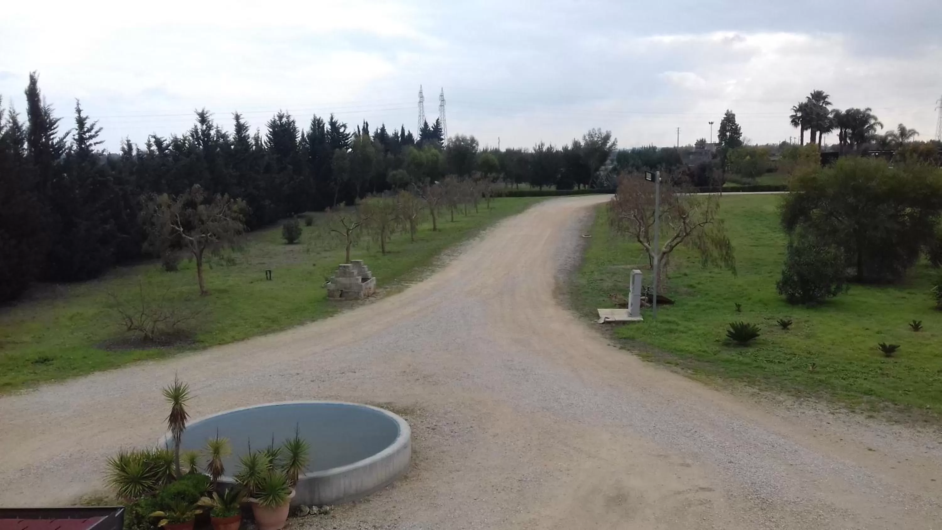Garden view in B&B Lu Casale