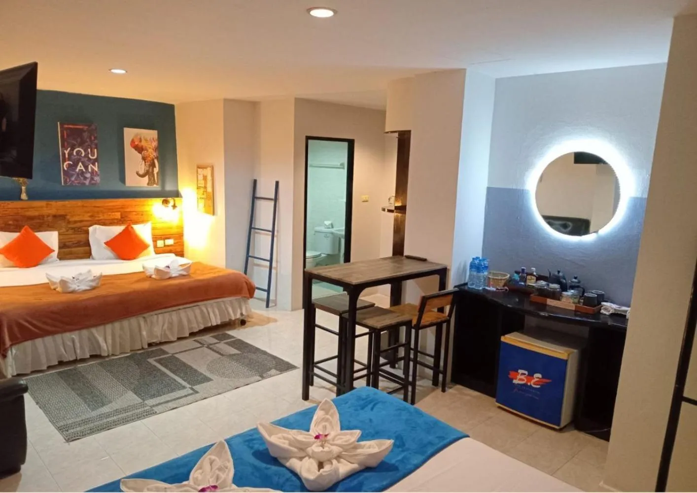 Bed in BH Baan Paradise Hotel Patong