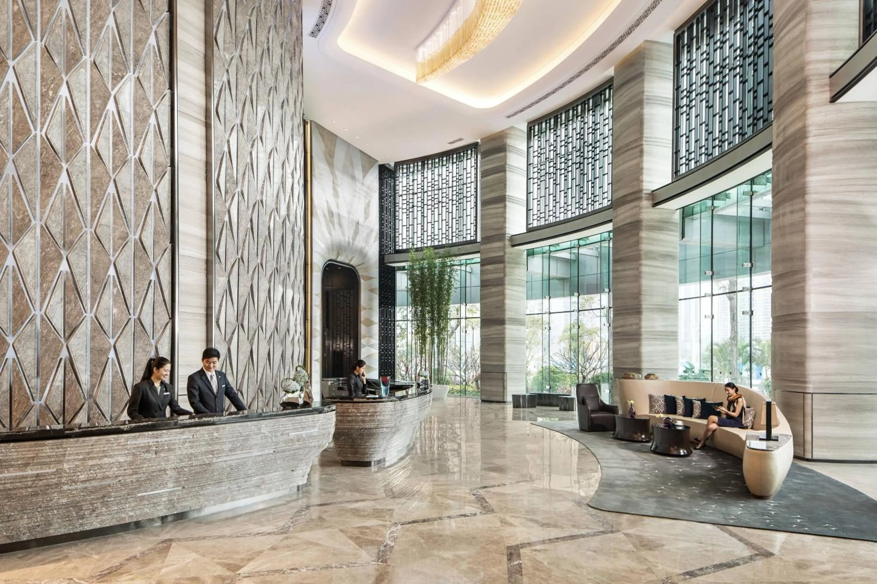 Lobby or reception in JW Marriott Hotel Shenzhen Bao'an International Airport