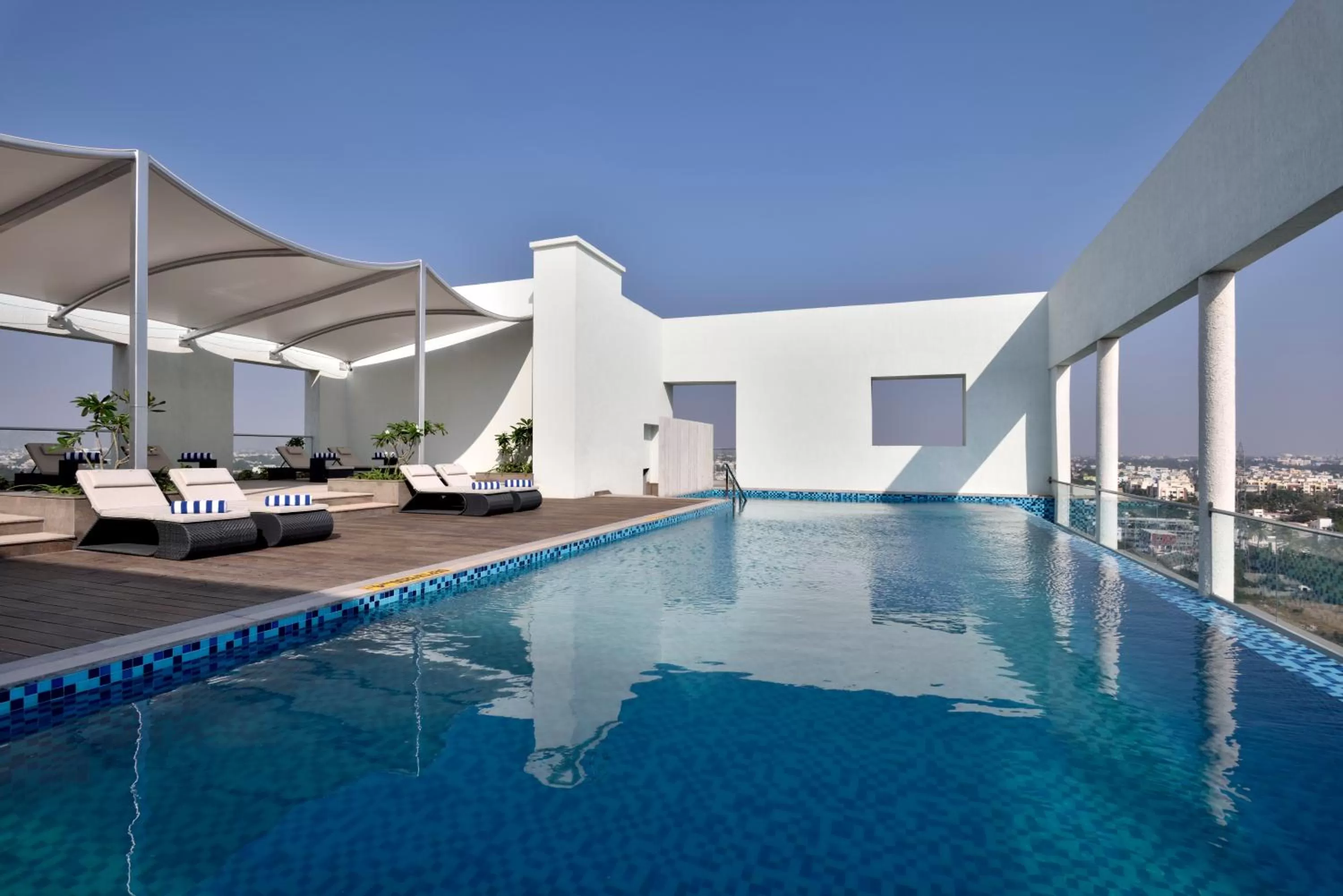 Swimming pool in Radisson Blu Coimbatore
