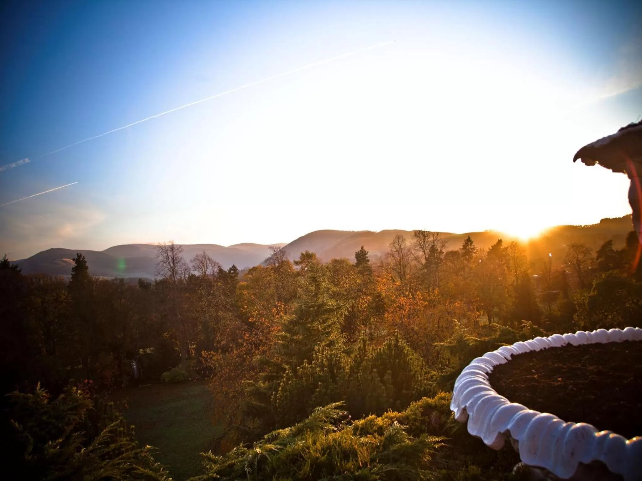 Mountain view in Peebles Hydro