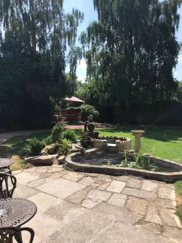 Patio in Karma Salford Hall Hotel