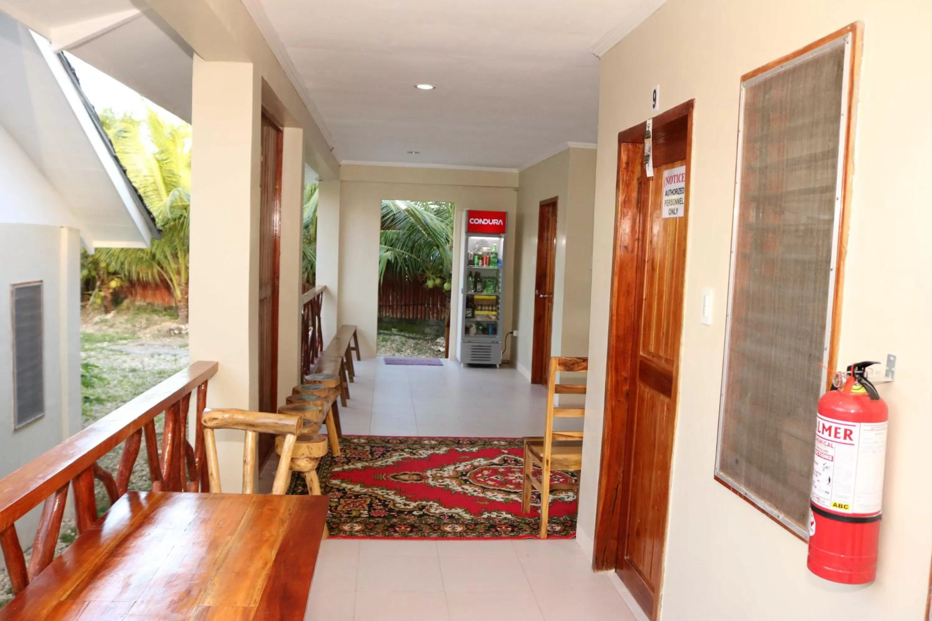 Communal lounge/ TV room in D's Oceanview Beach Resort