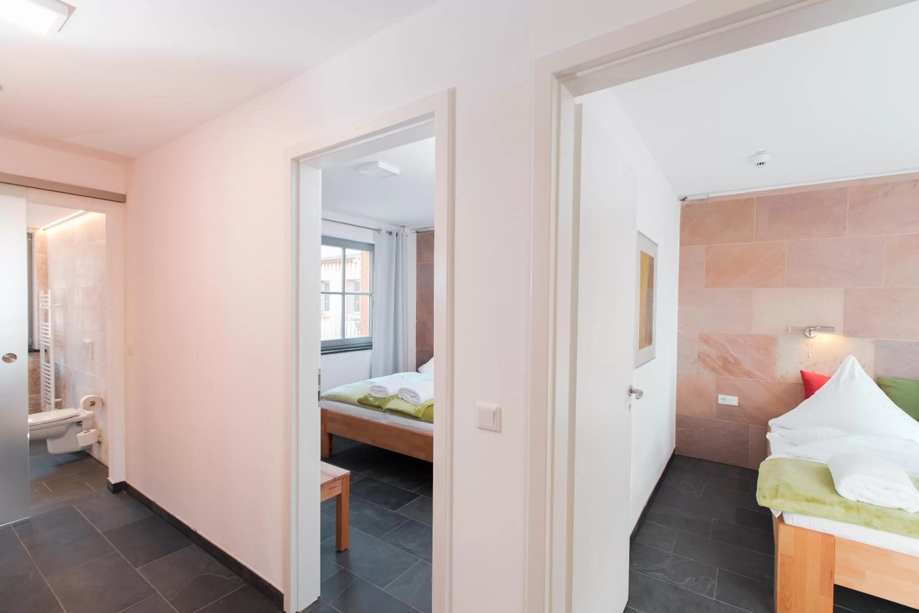 Photo of the whole room, Bed in Biohotel Kunstquartier