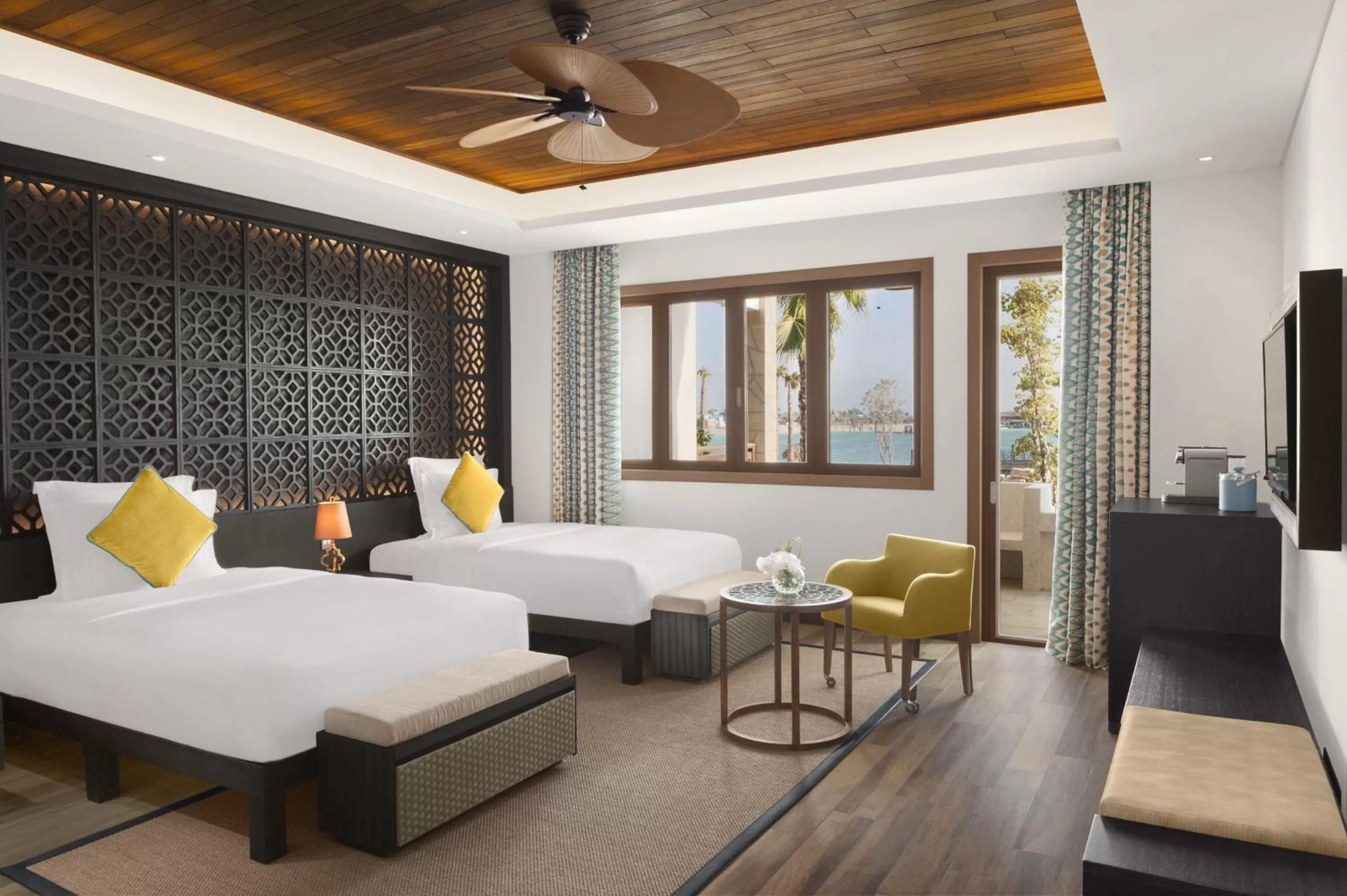 Bedroom, Bed in Banana Island Resort Doha by Anantara