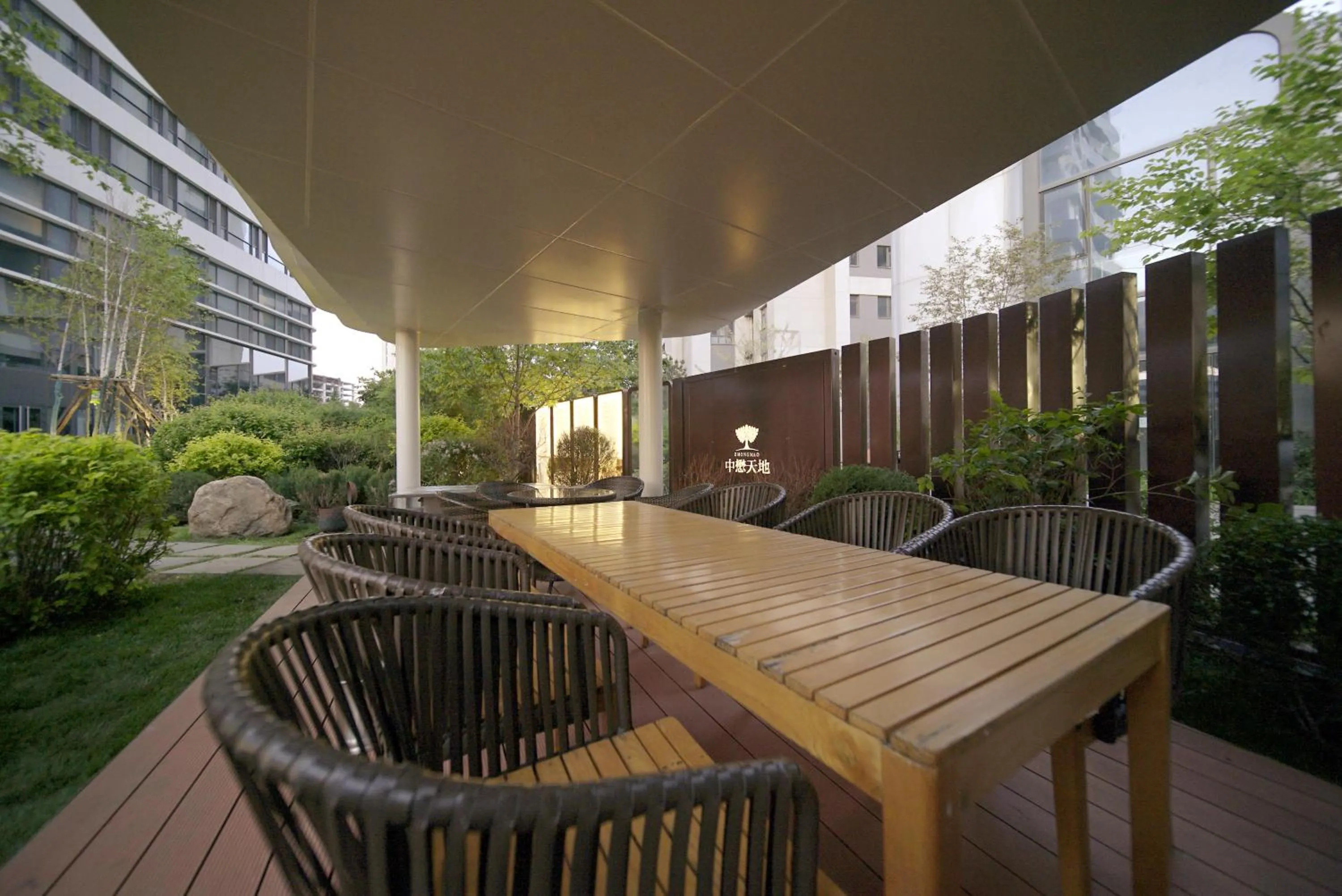 Inner courtyard view in Somerset Zhongmao Changchun