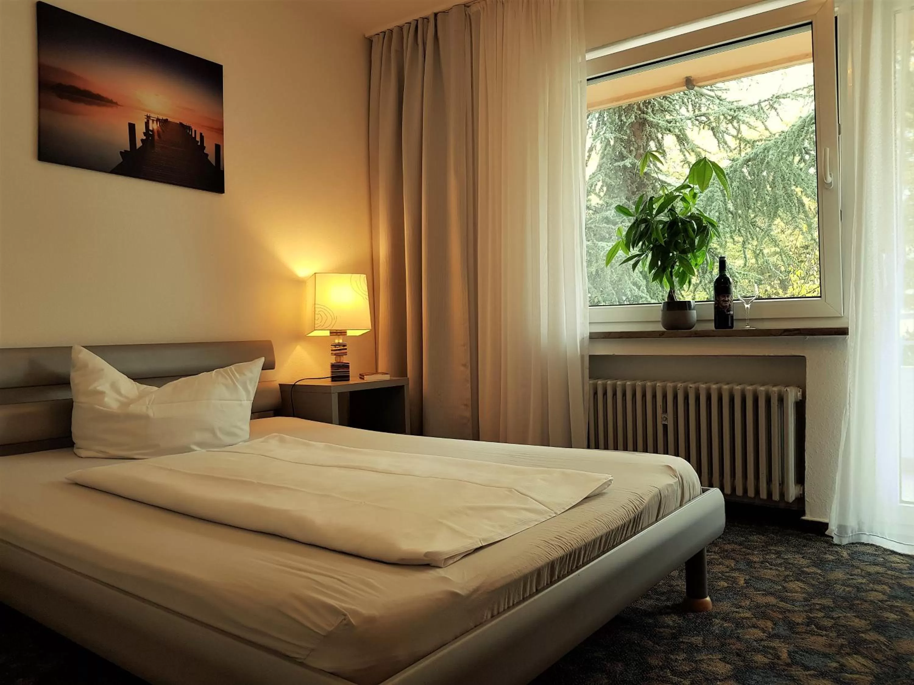 Balcony/Terrace, Bed in Apart Hotel Freiburg