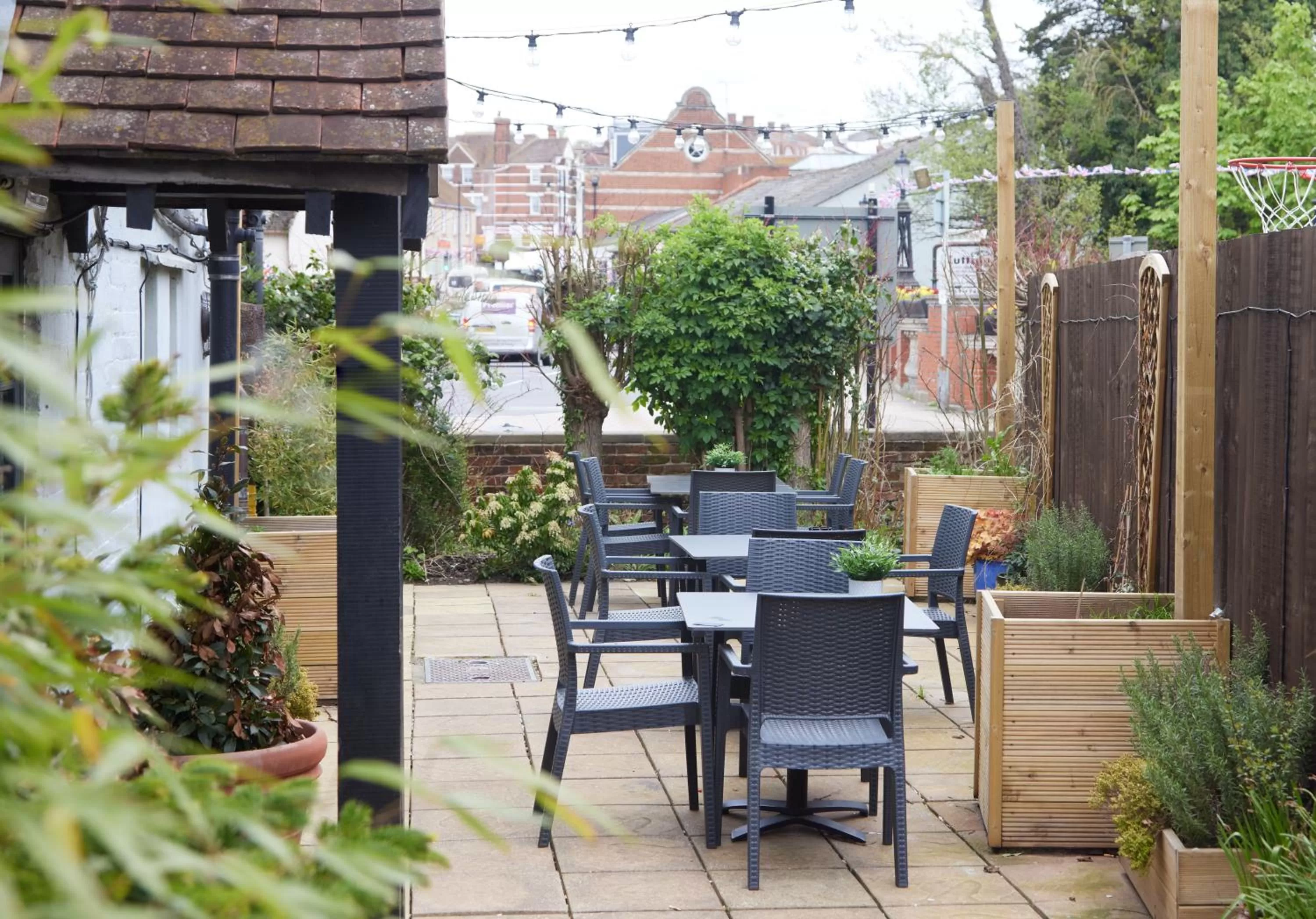 Patio in Bull Hotel by Greene King Inns