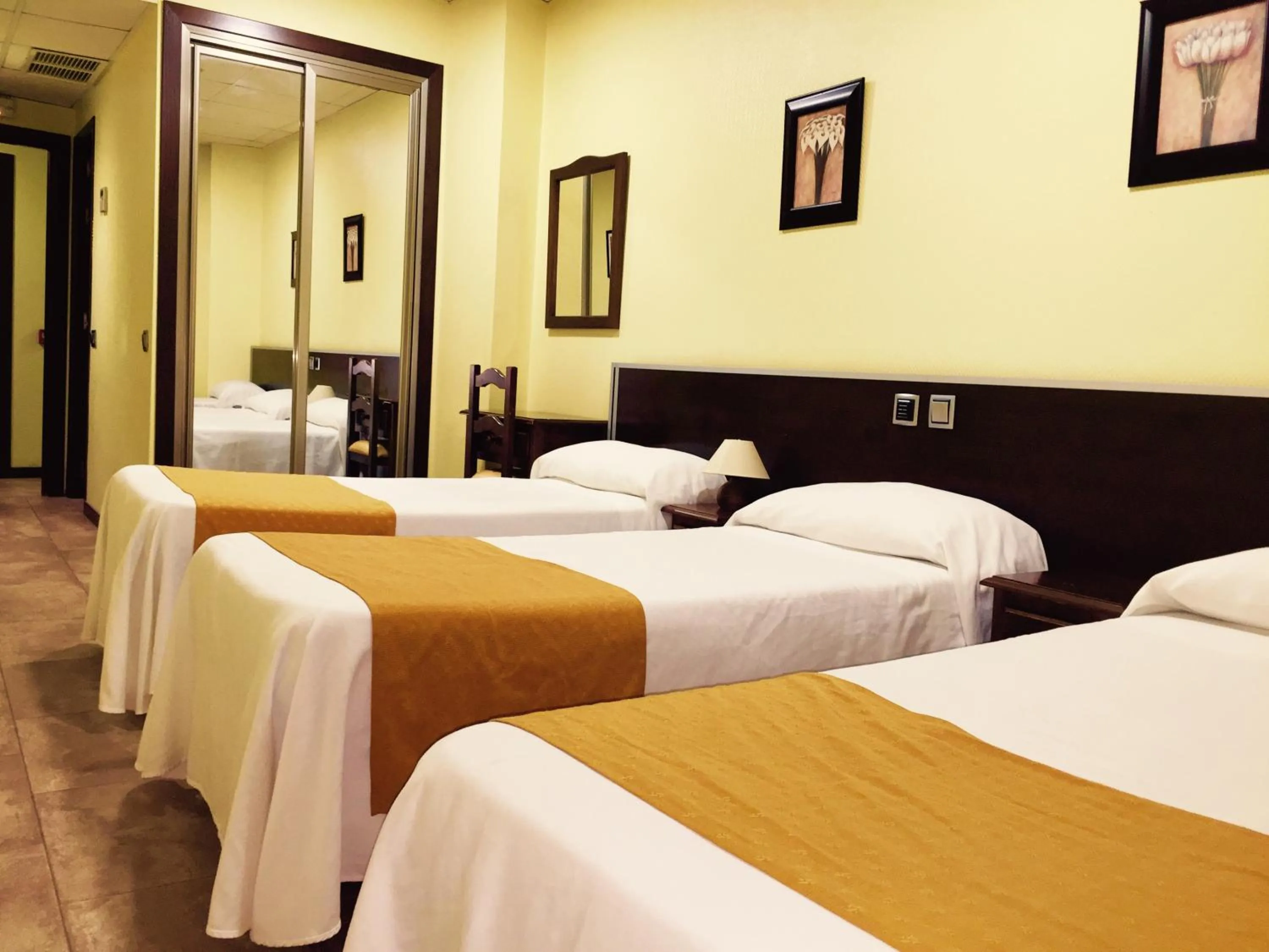 Bed in Hotel Complutense