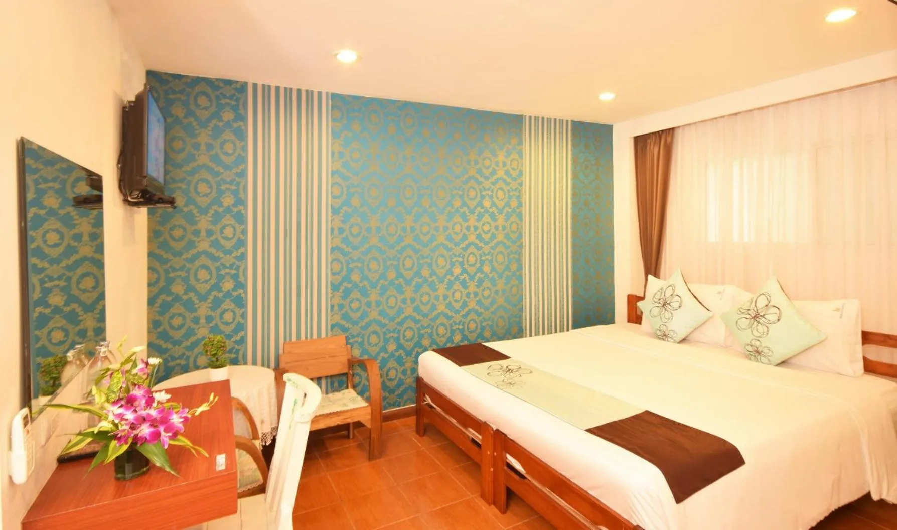 Bed in Blissotel Ratchada