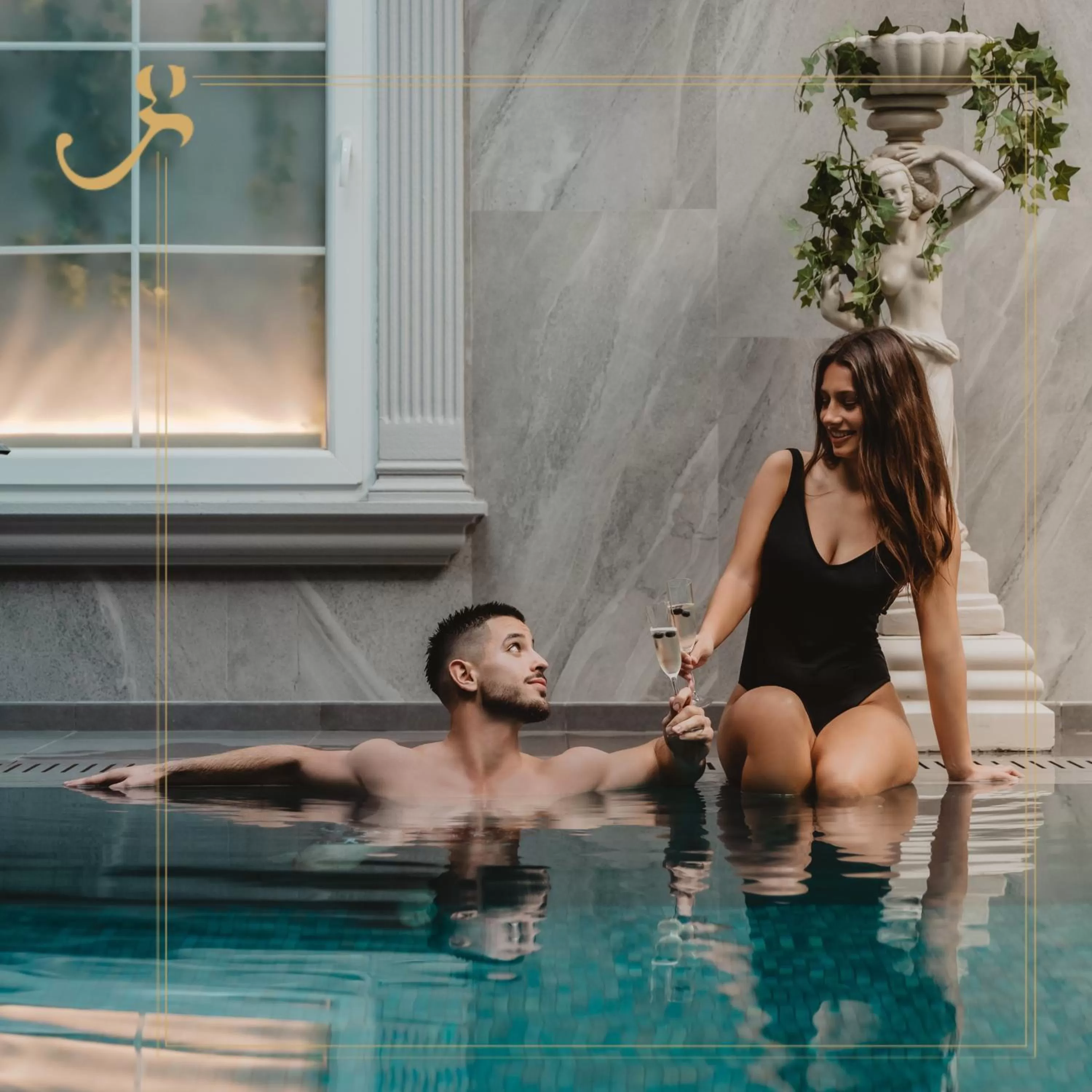 Pool view in Hotel Garden