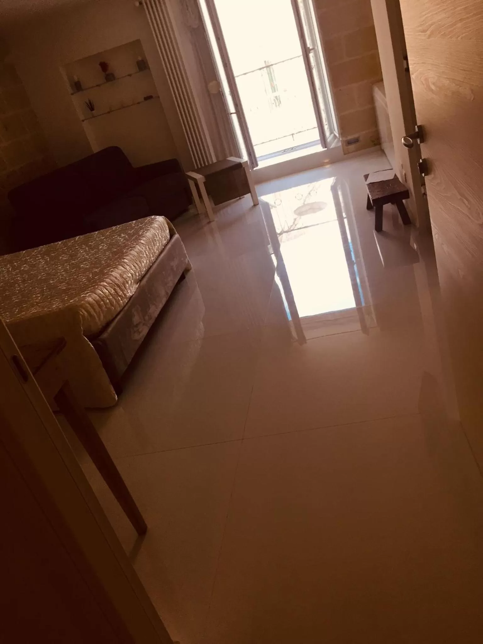 Living room, Bed in Recinto antico Sweet Rooms