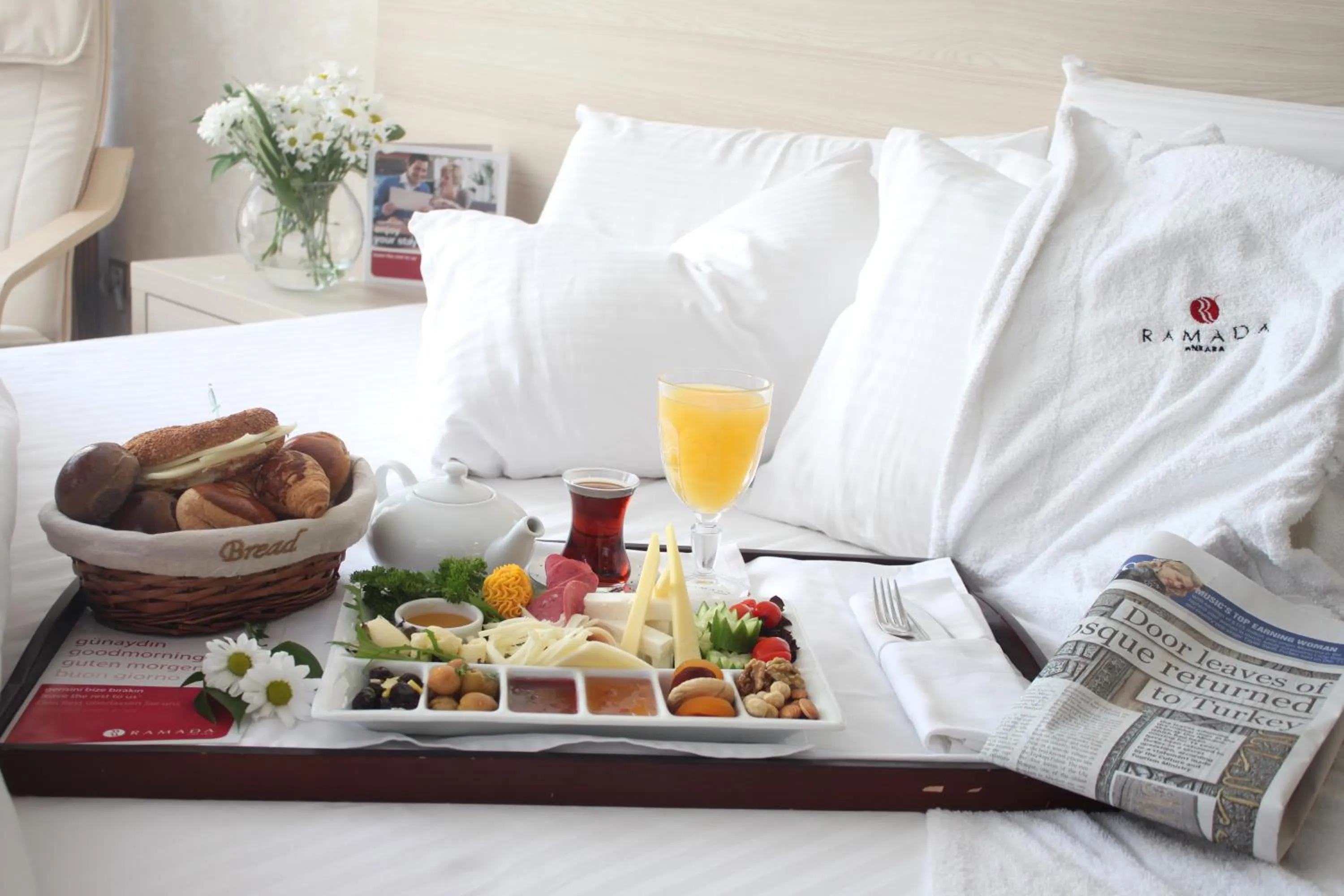Food, Bed in Ramada by Wyndham Ankara