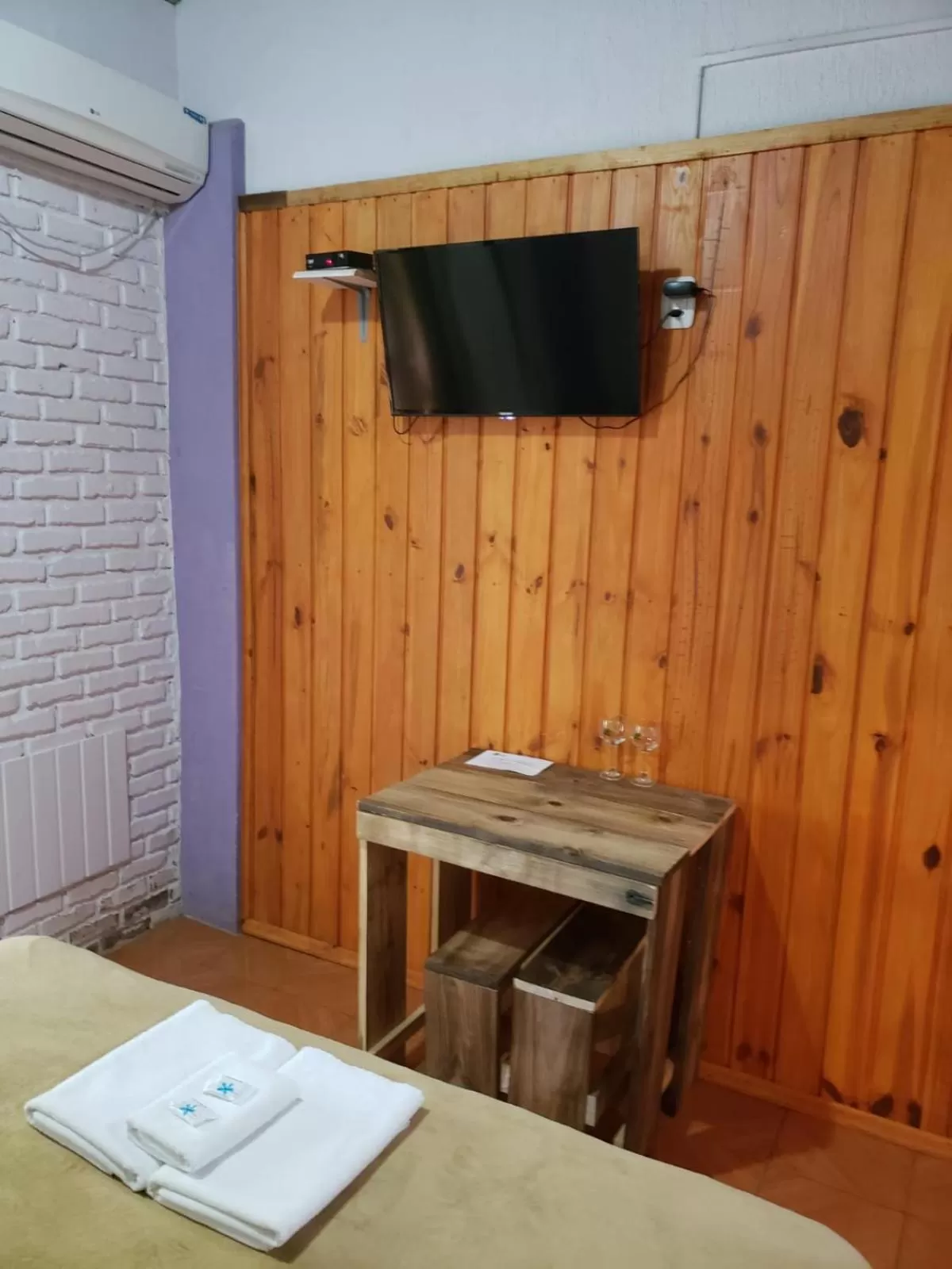 Bed in Pousada da Chacara