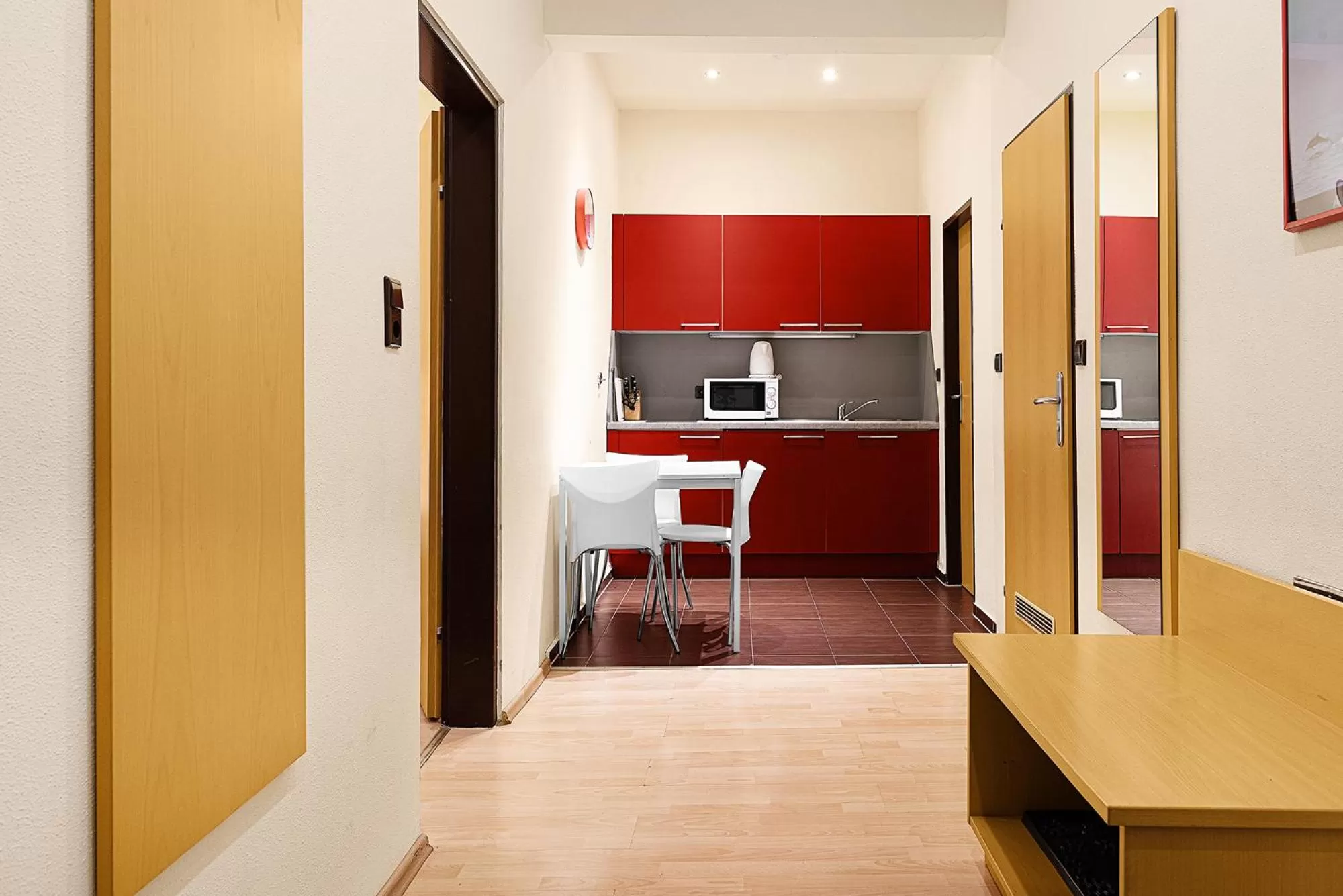 Kitchen or kitchenette in Hotel-Pension Wild