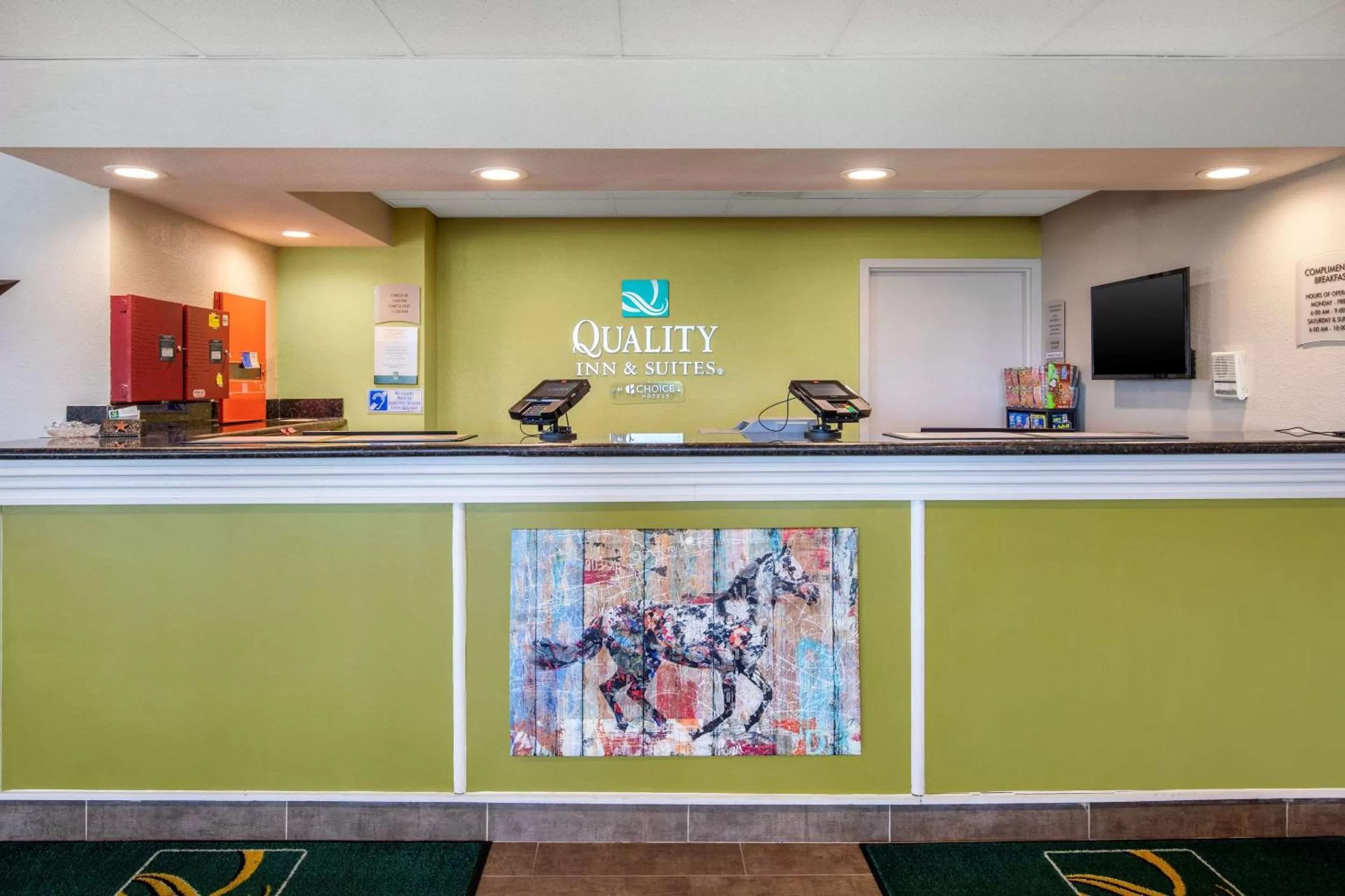 Lobby or reception in Quality Inn West Fort Worth