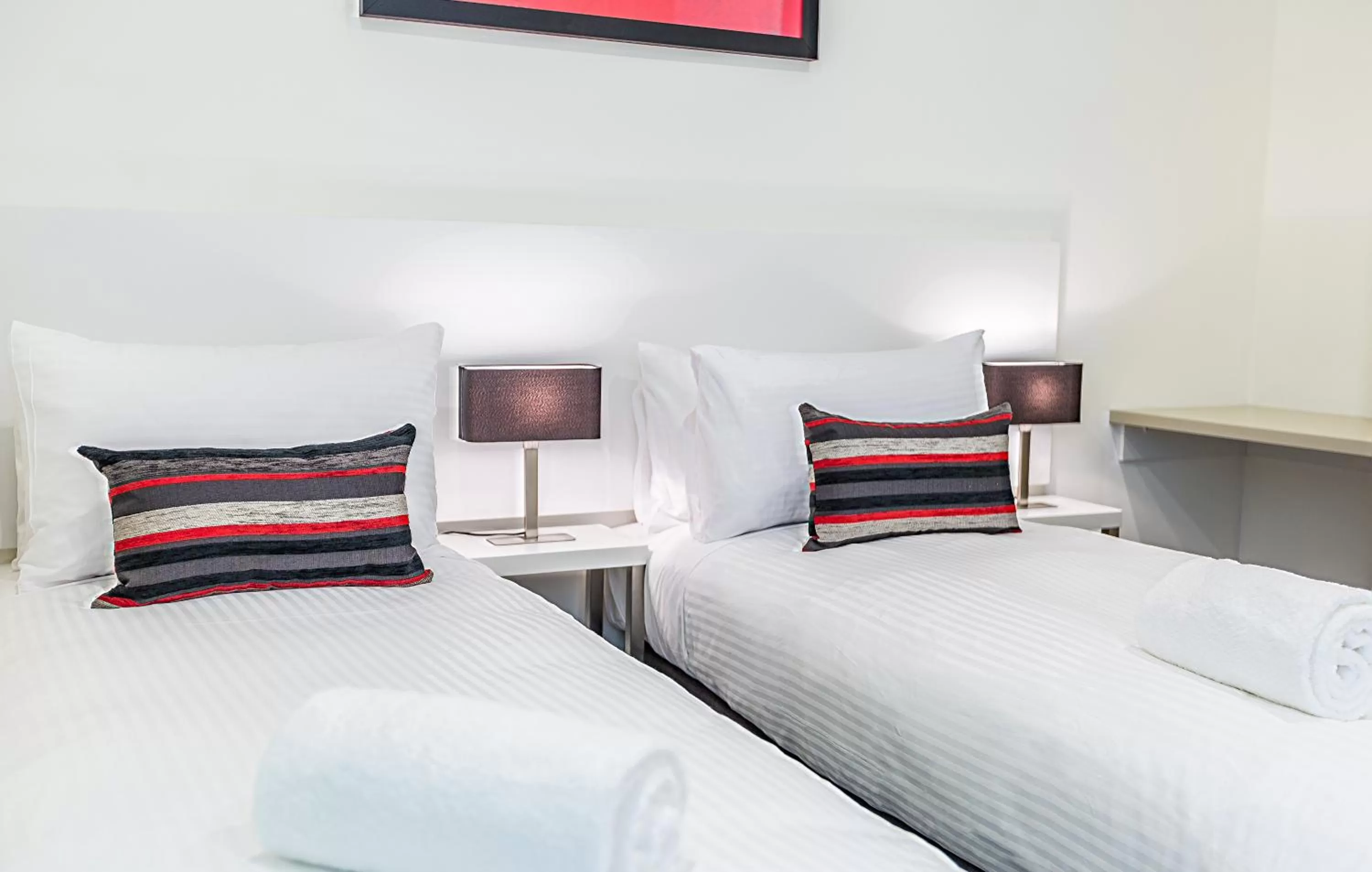 Bed in Comfort Apartments Box Hill