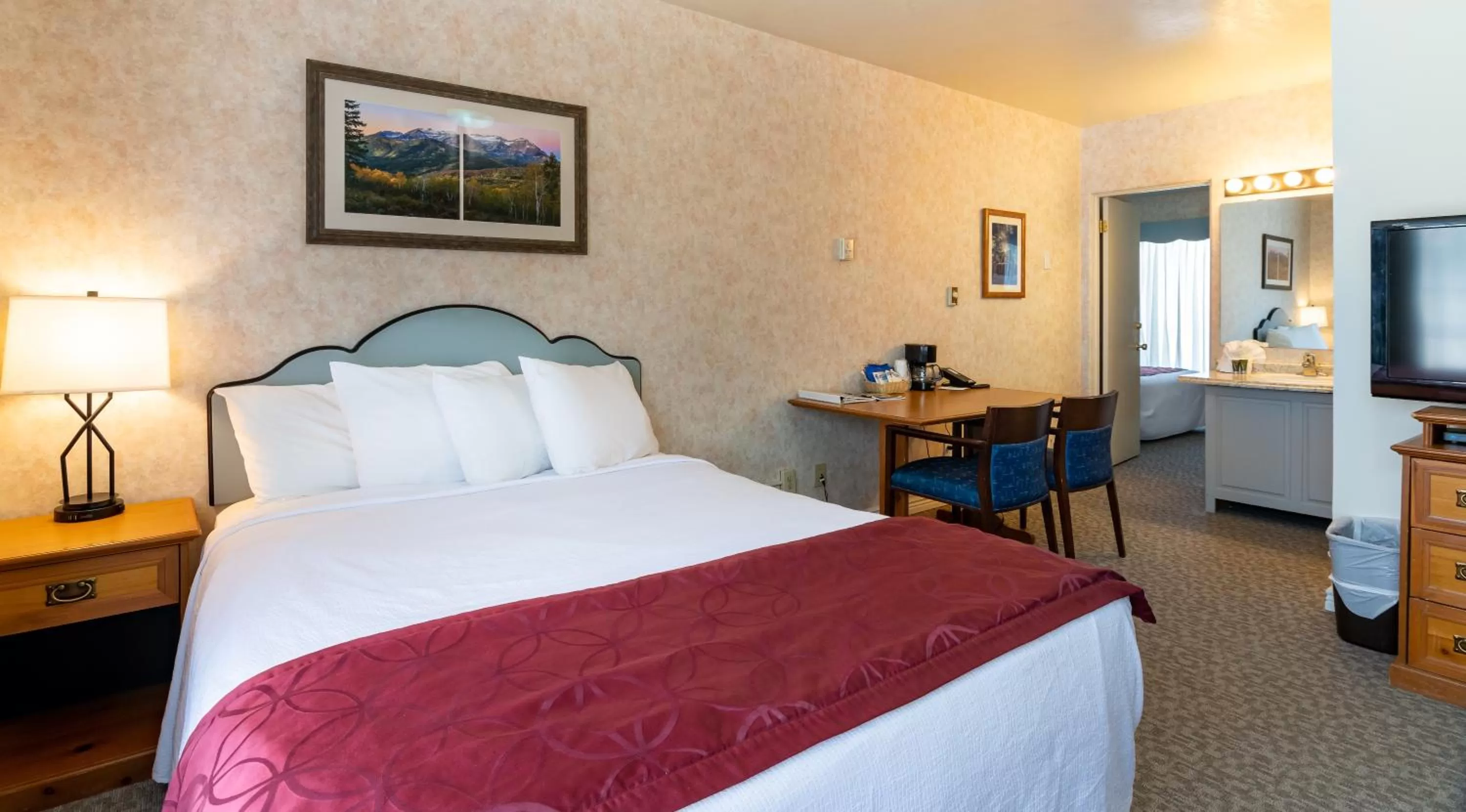 Bed in Swiss Alps Inn