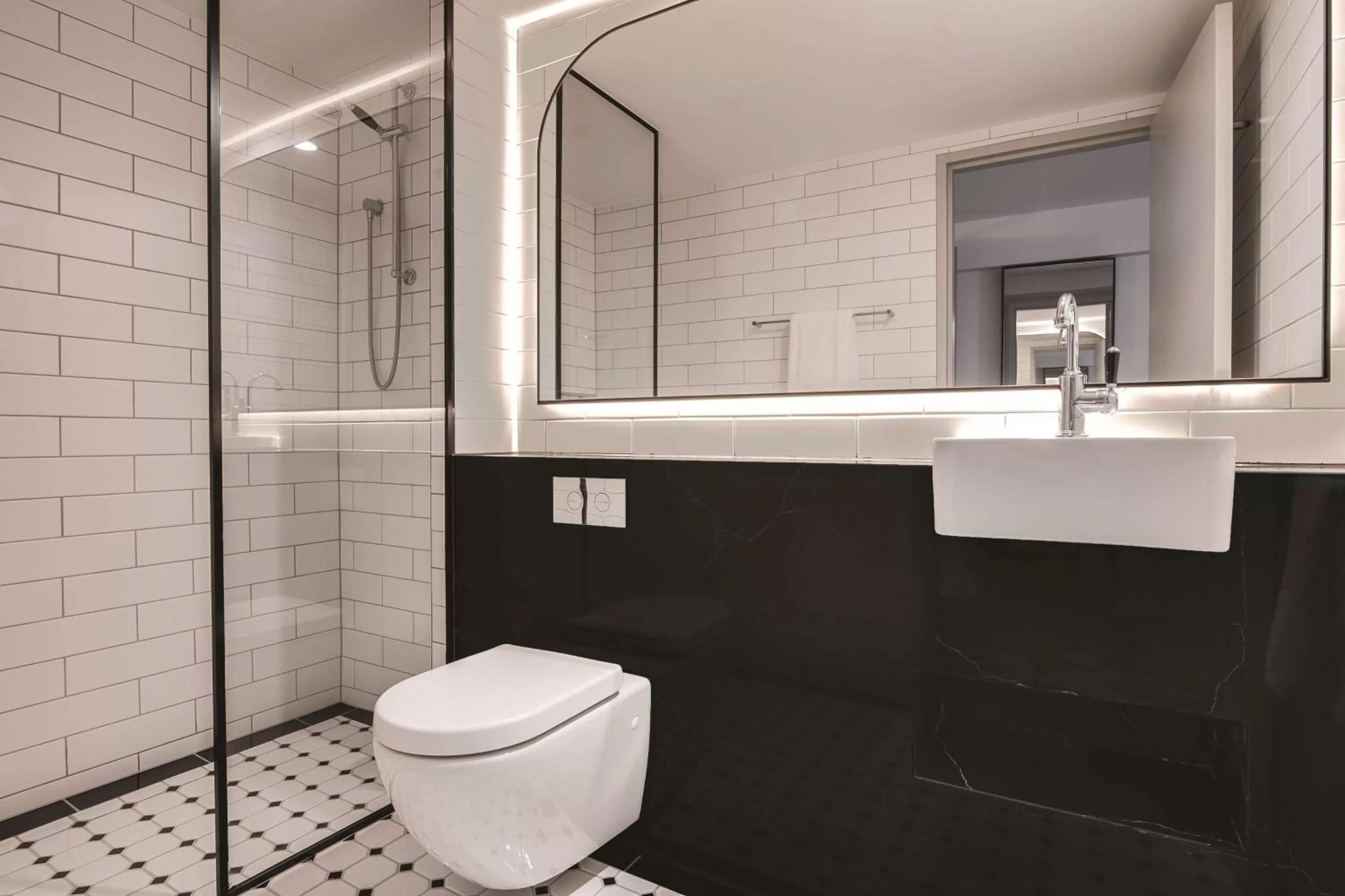 Bathroom in The Savoy Hotel on Little Collins Melbourne