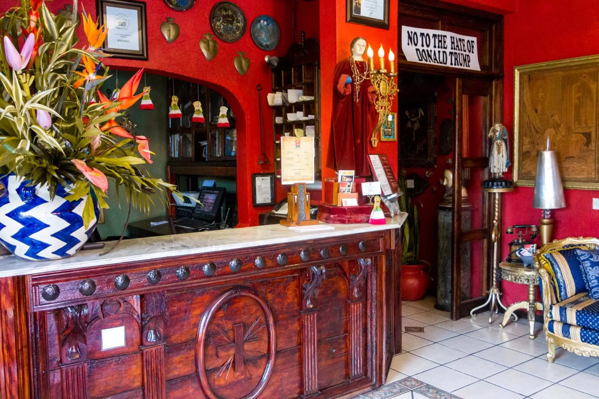 Lobby or reception in Hotel Boutique Casona Maya Mexicana