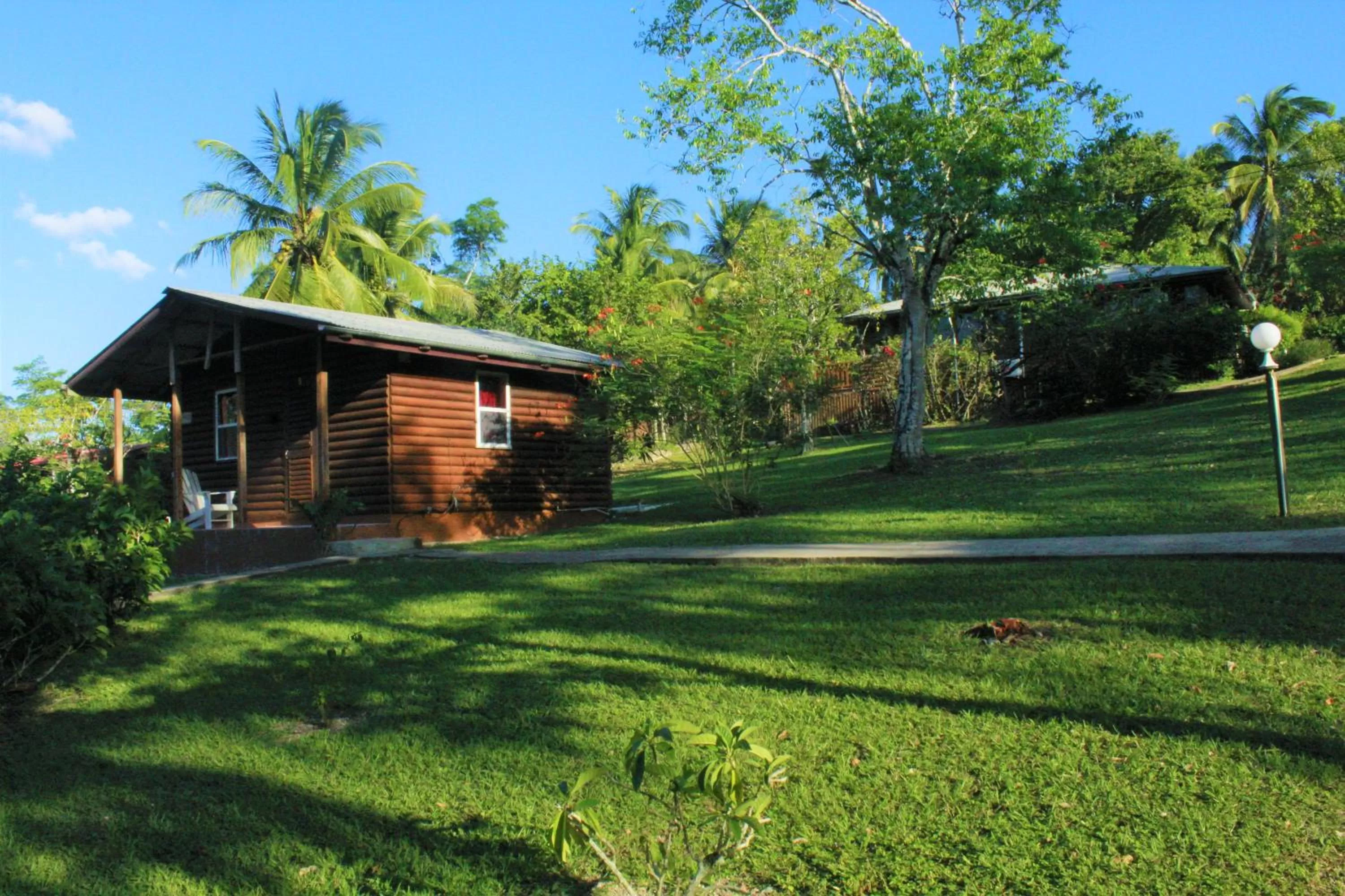 Garden view in The Log Cab-Inn