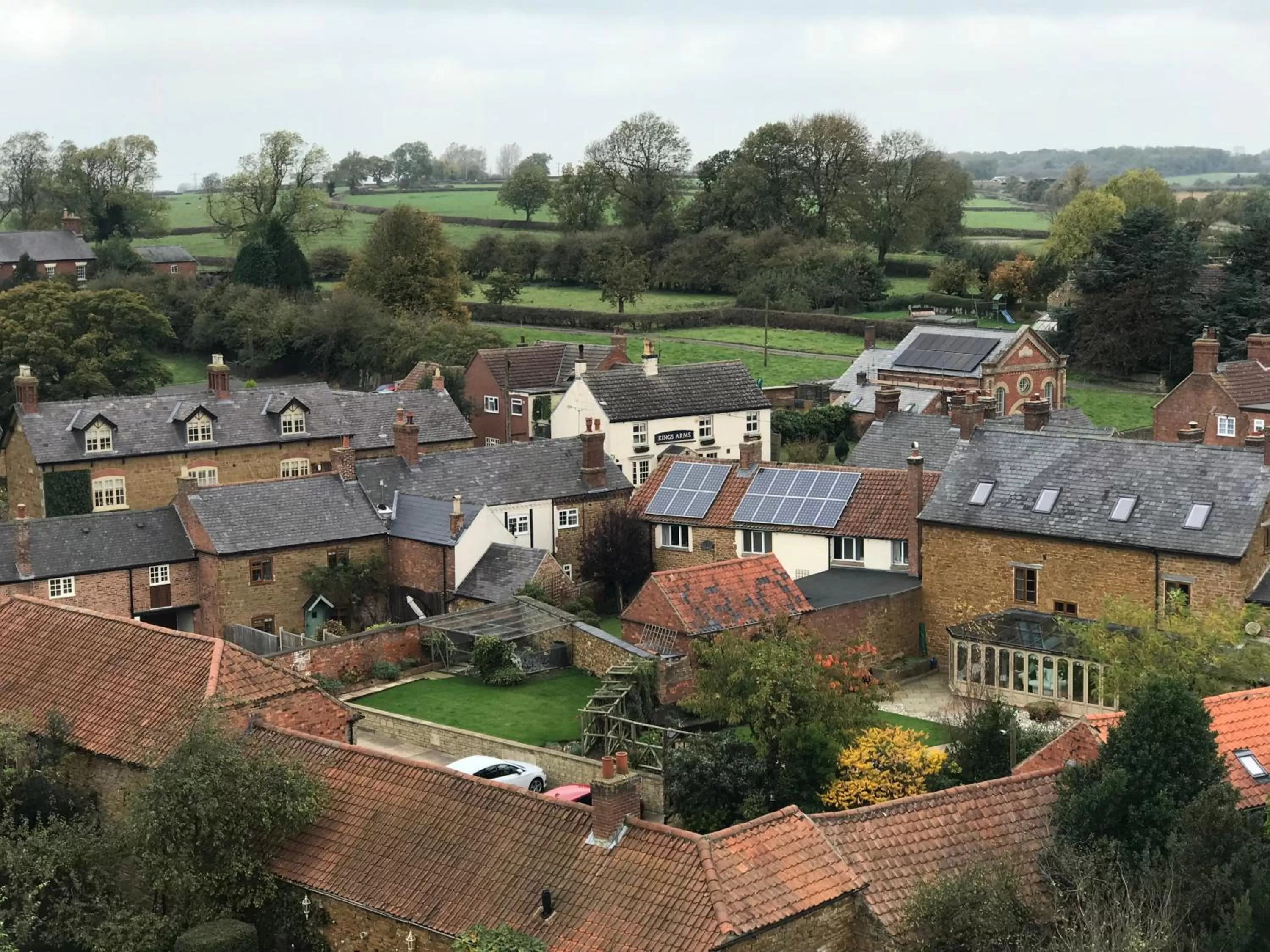 Bird's eye view in The Kings Arms (Scalford)