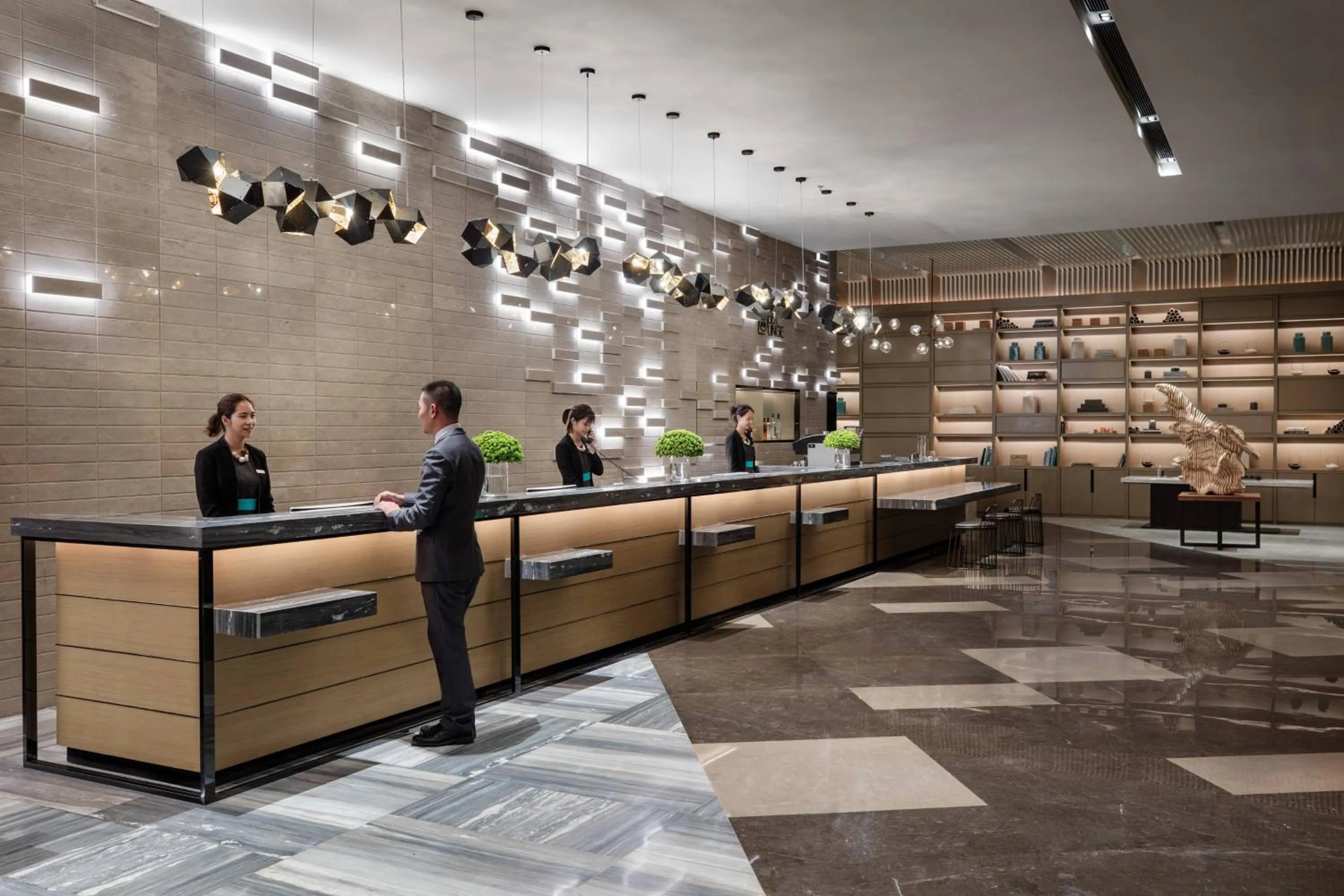 Lobby or reception in Courtyard by Marriott Shunde Longjiang, Near Furniture Fair