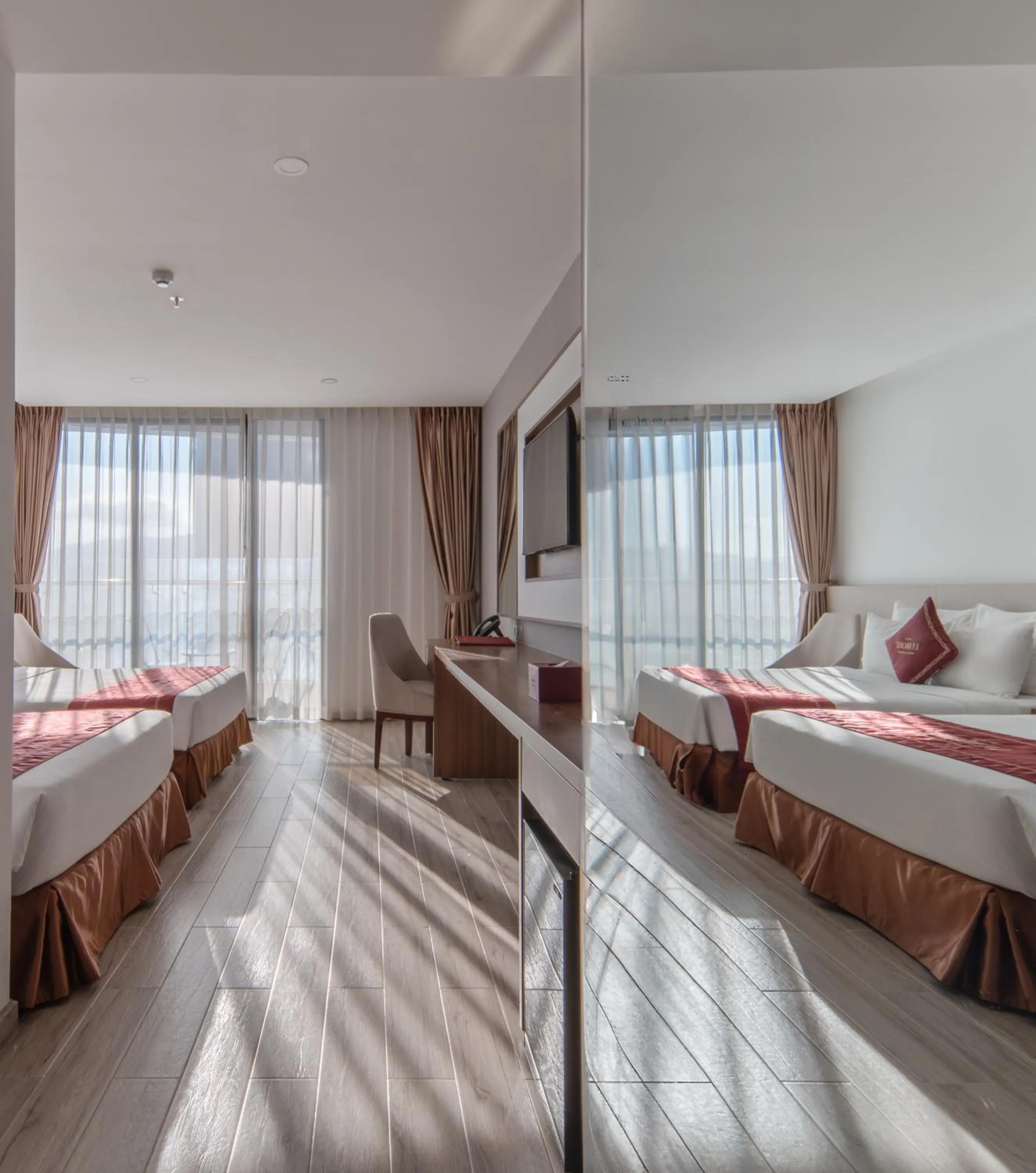 Bed in LeMore Hotel Nha Trang
