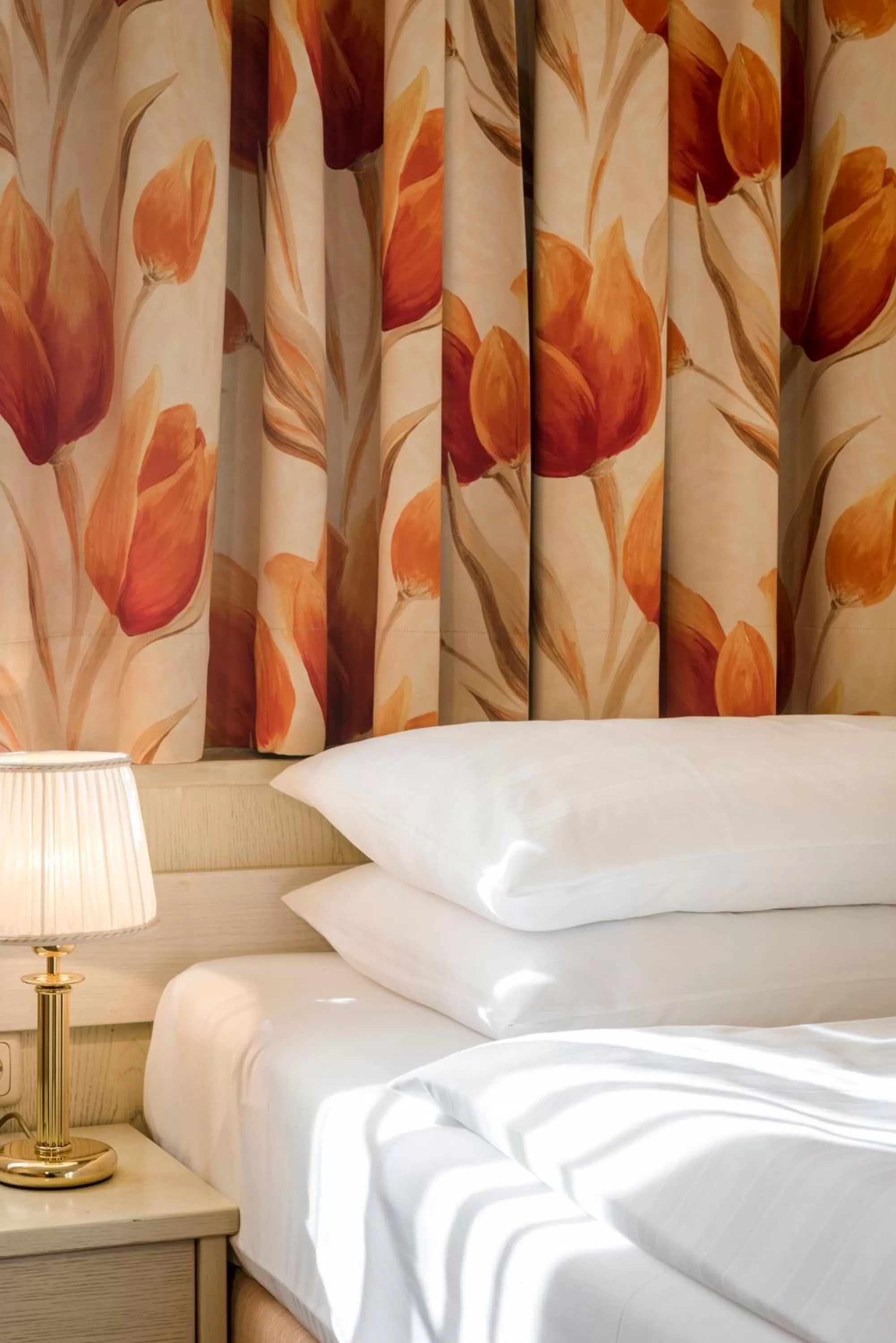 Decorative detail, Bed in Hotel Scherer