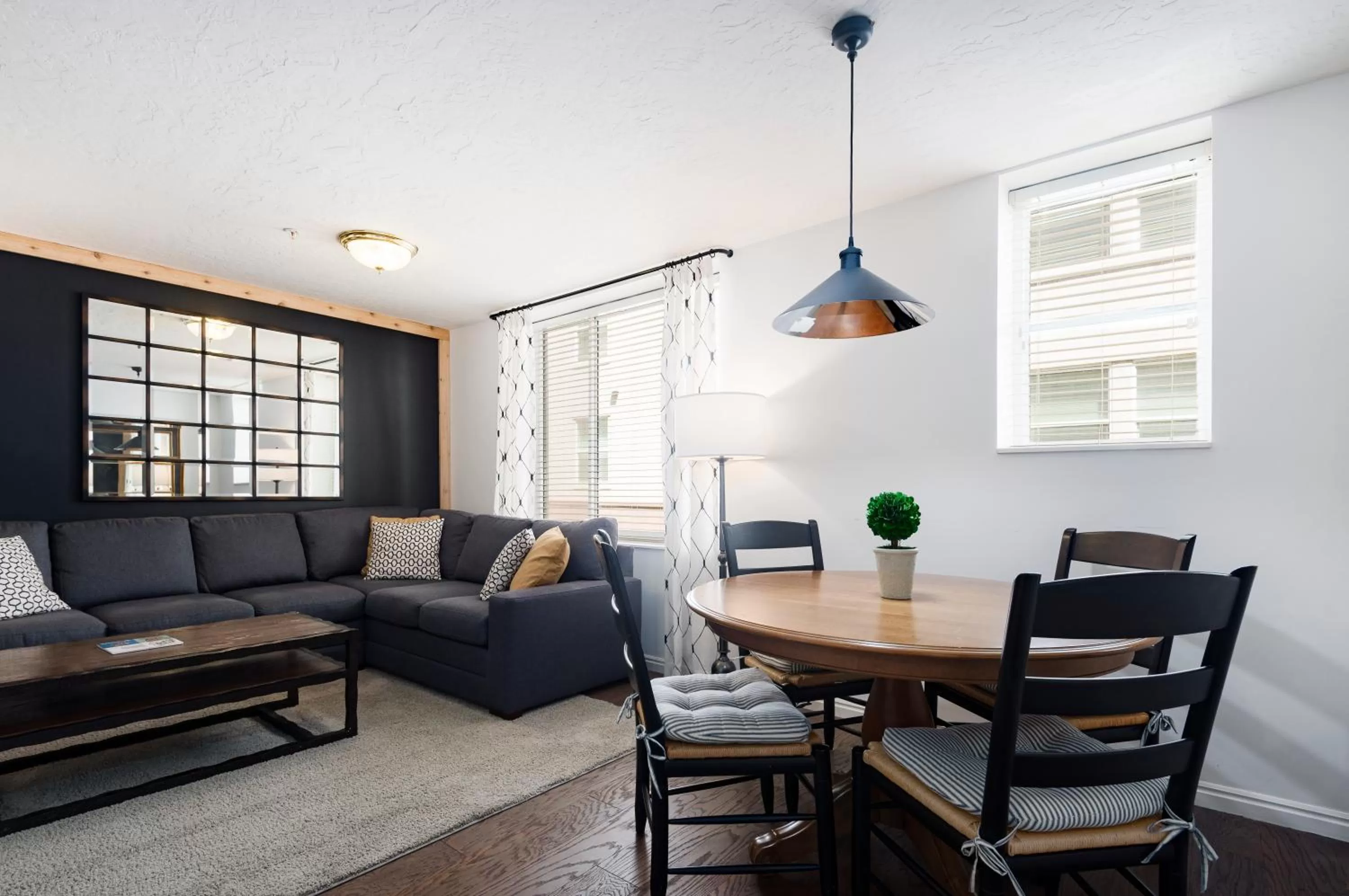 Living room in The Kimball at Temple Square