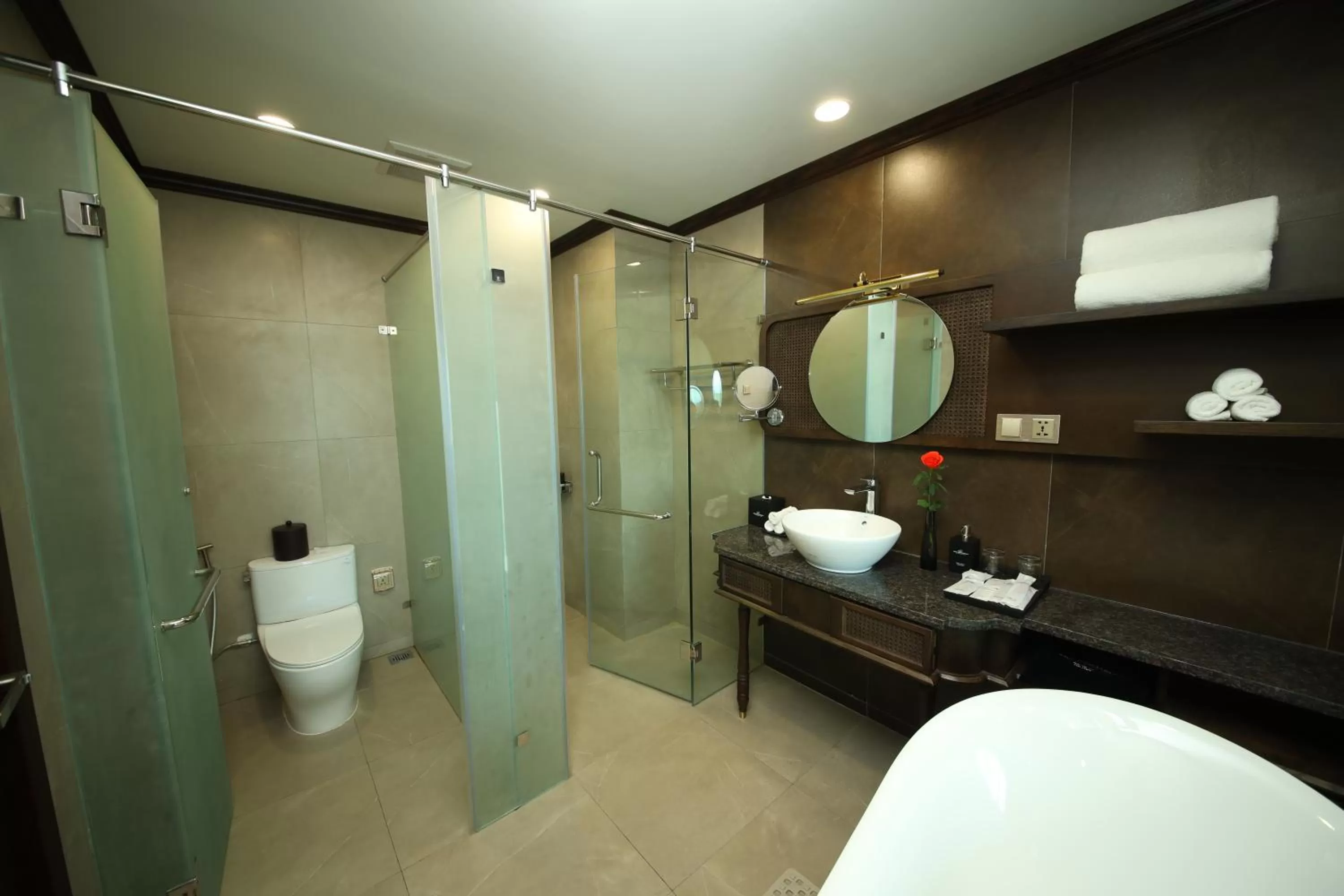 Bathroom in Ninh Binh Legend Hotel