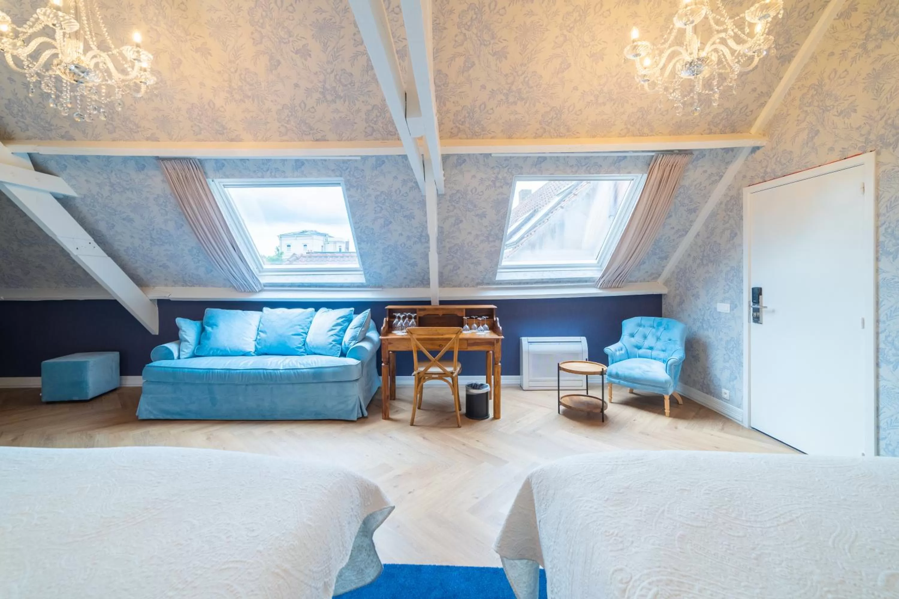 Seating area, Bed in Grand Hotel Normandy by CW Hotel Collection