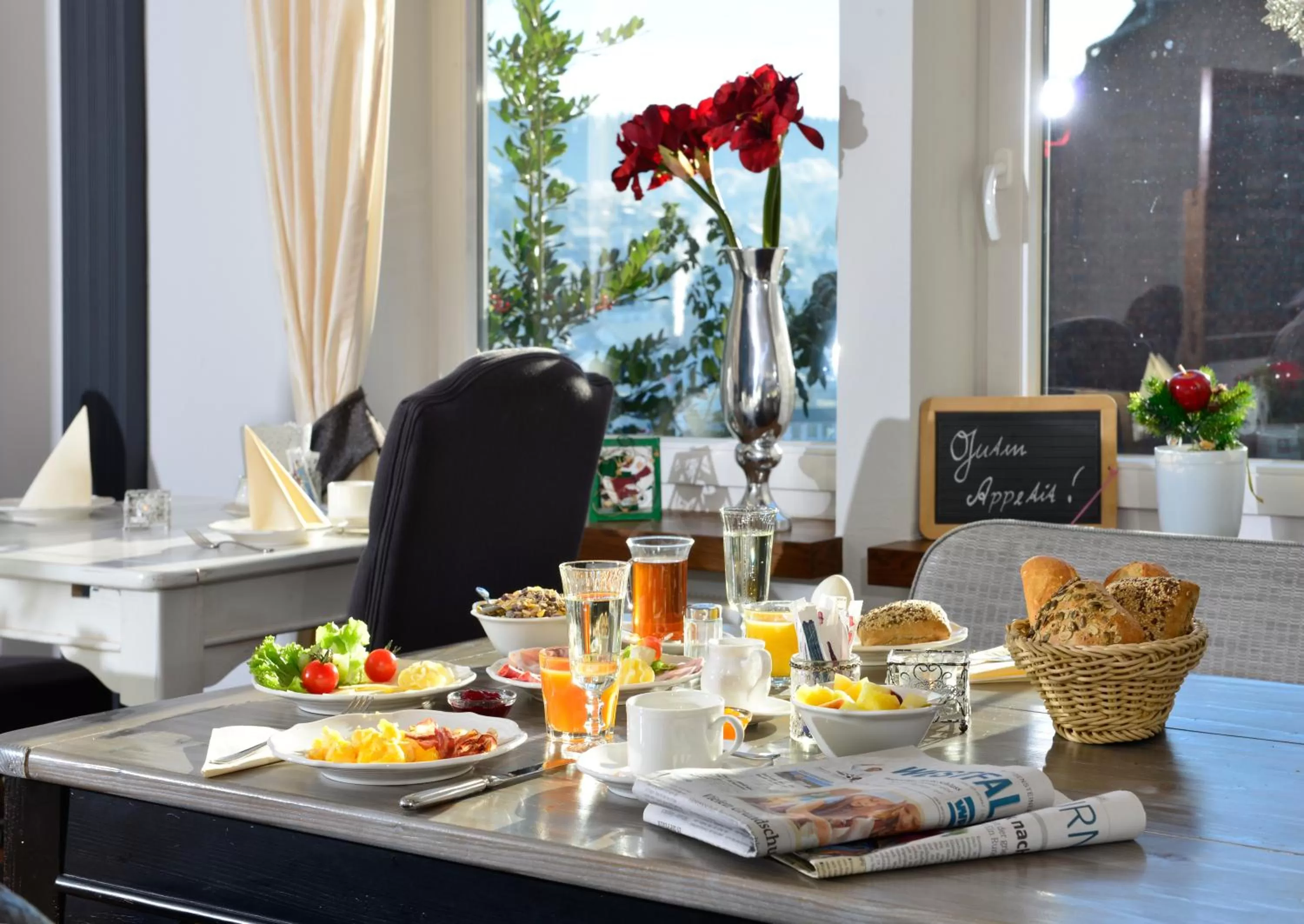 Continental breakfast in Hotel Alte Schule