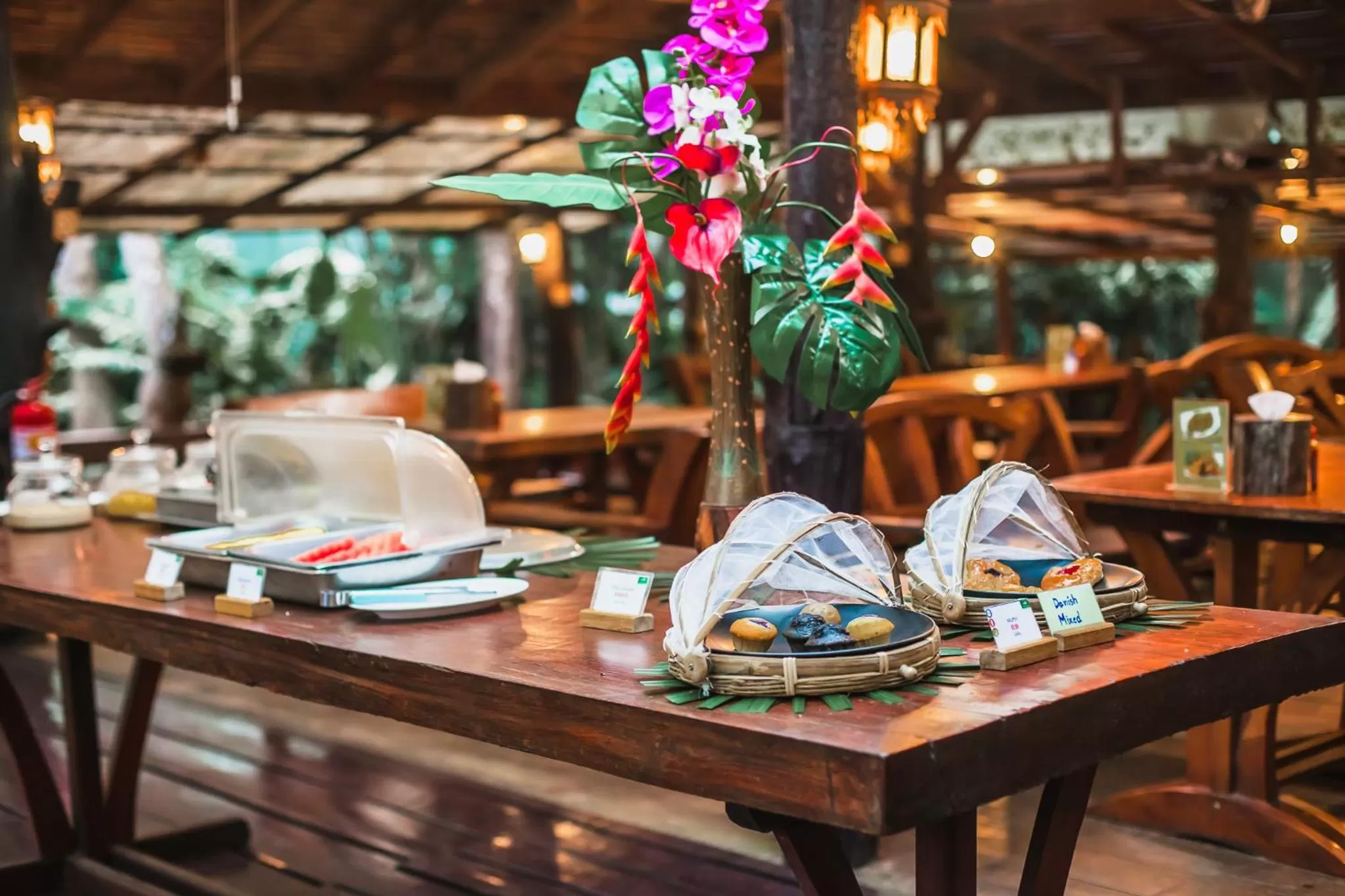 Buffet breakfast in The Vatika Resort and Spa