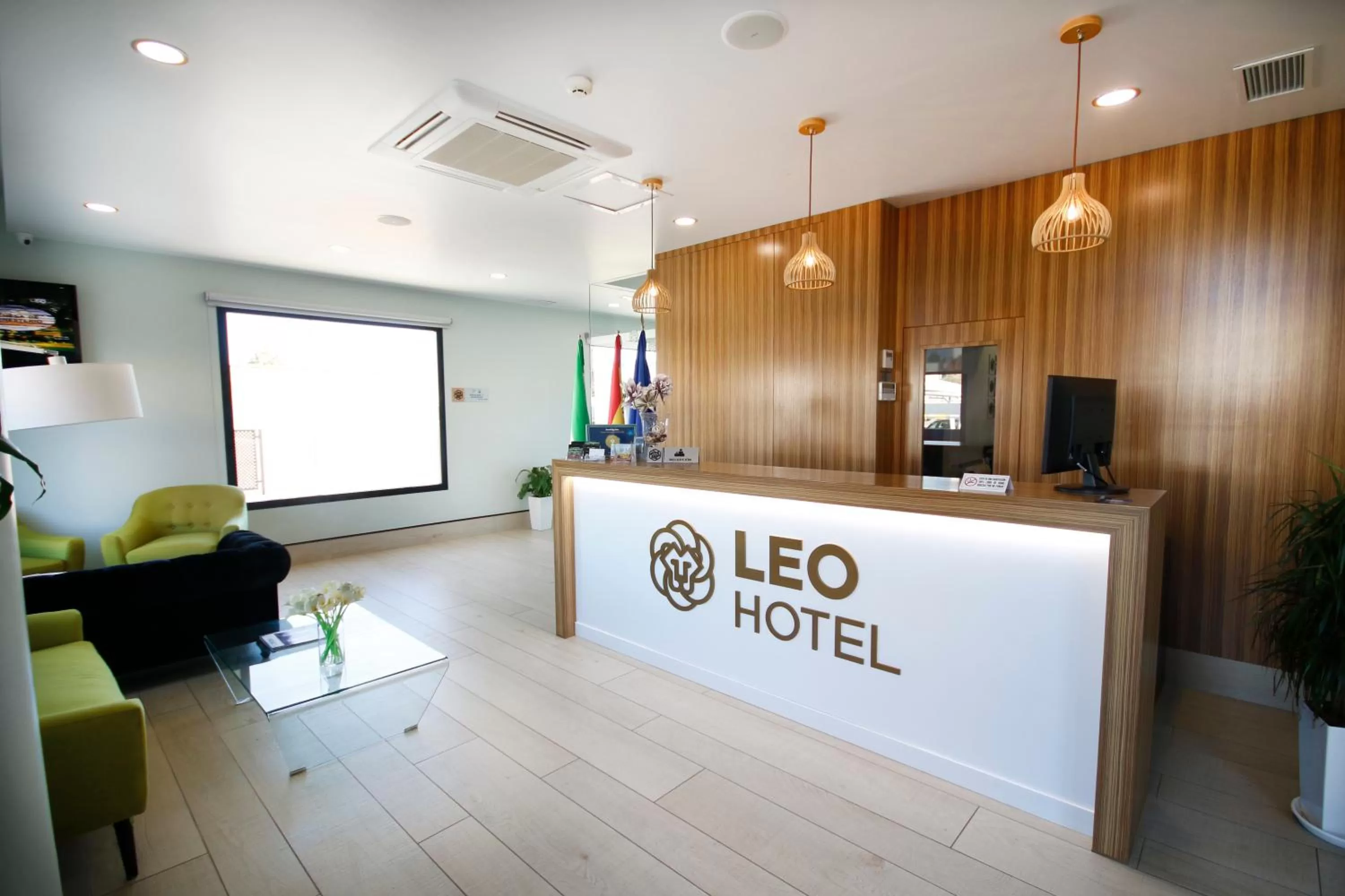 Lobby or reception in Hotel Leo