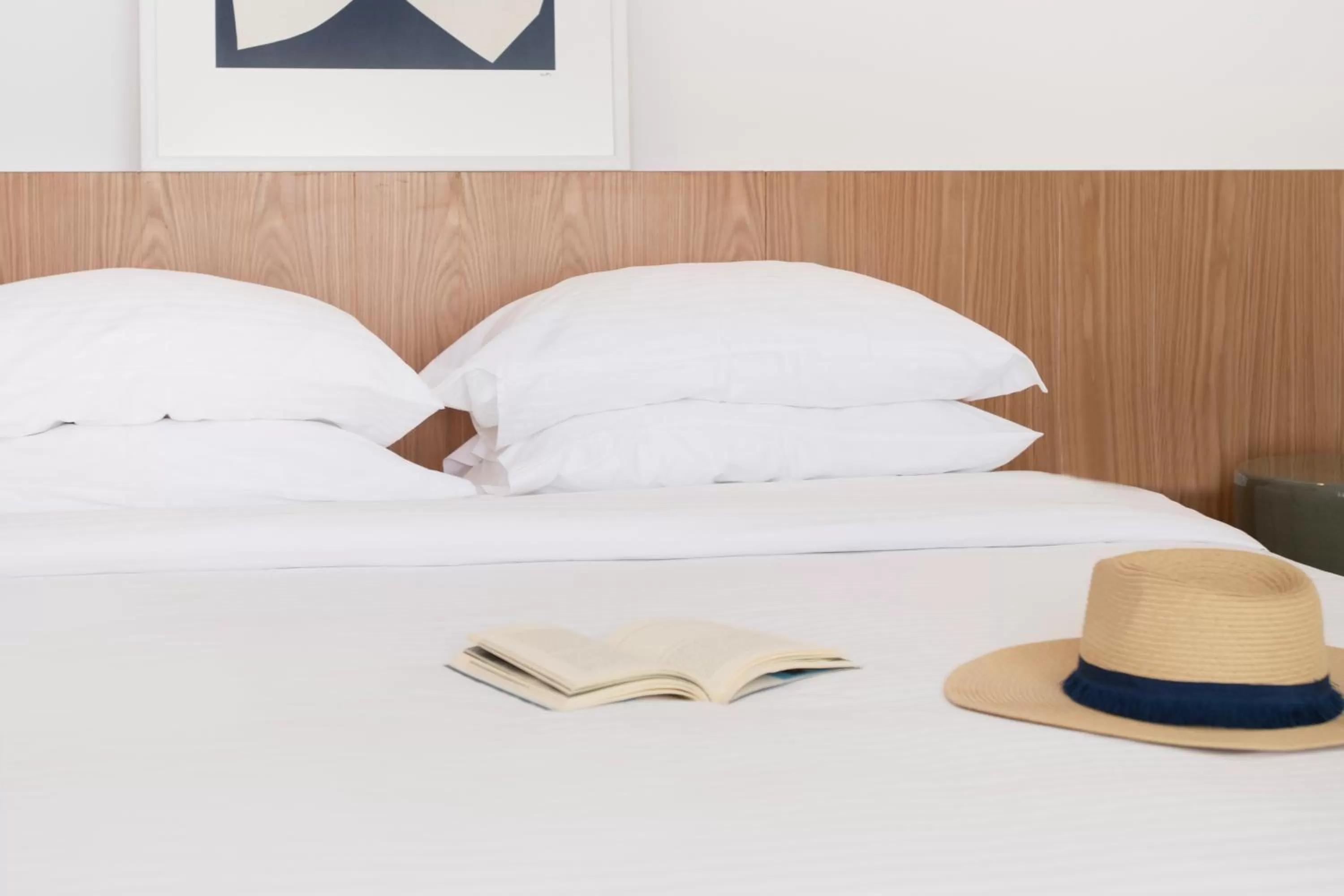 Bed in Lilium Hotel Santorini