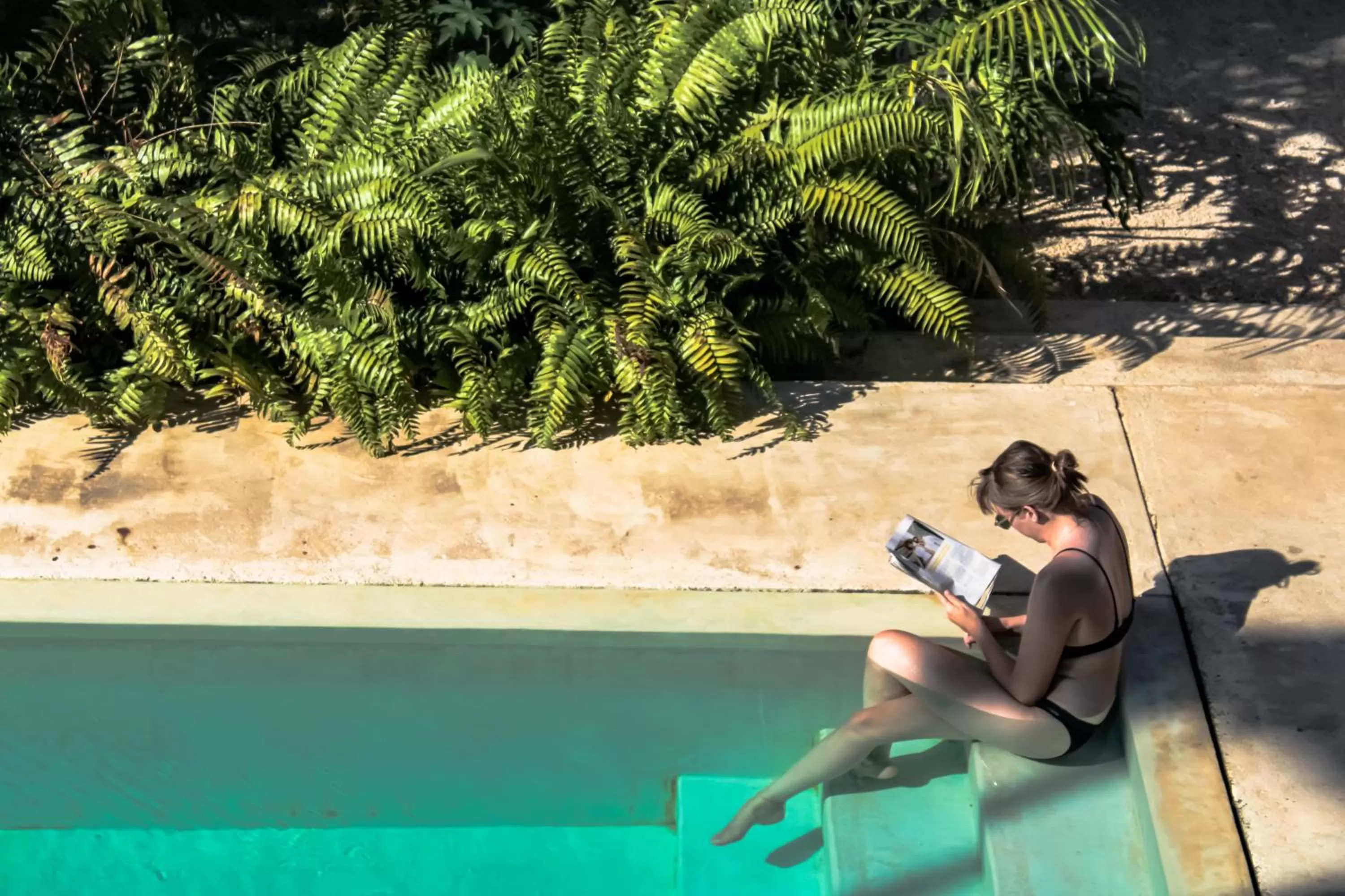 Swimming pool in AGAM Hotel Boutique Bacalar - Adults Only