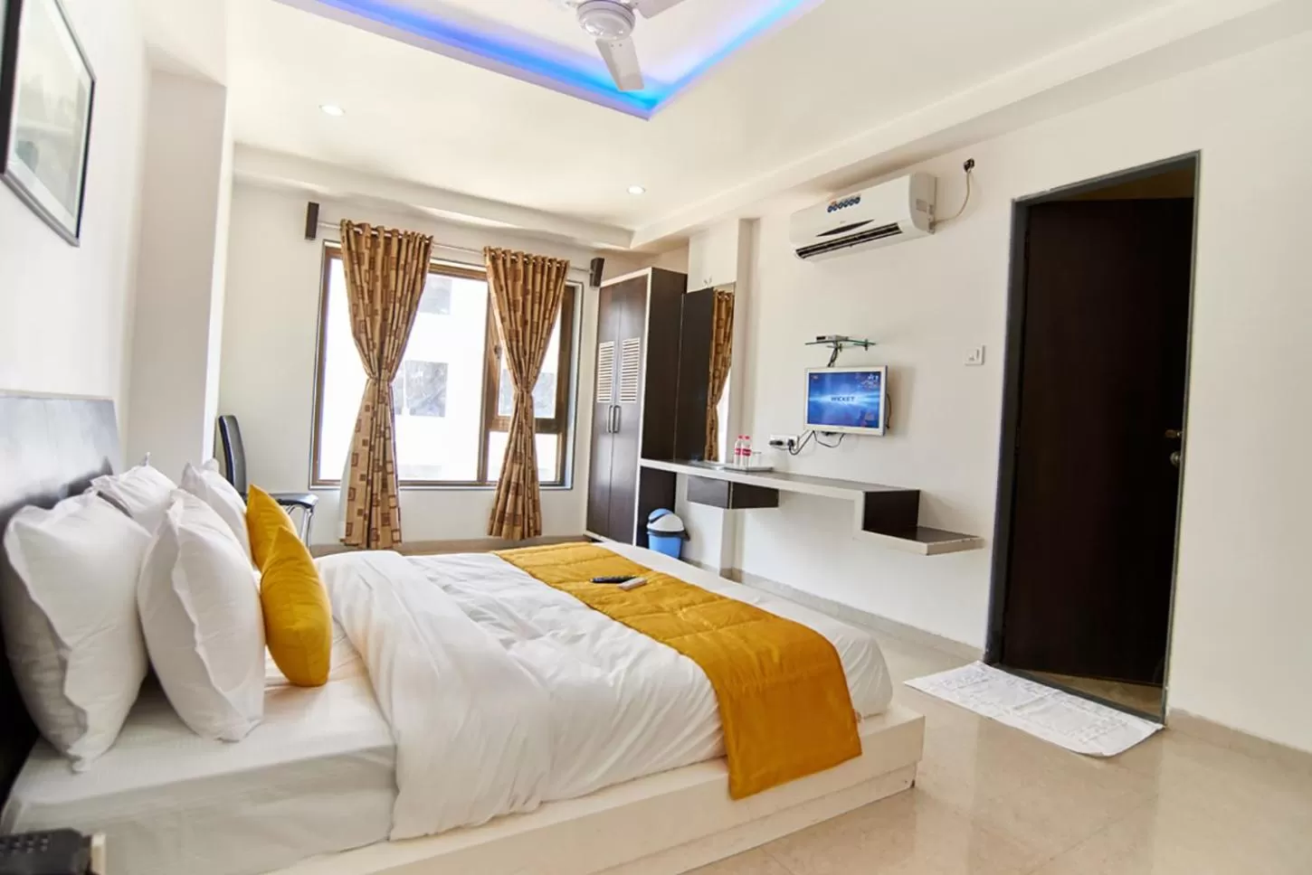 Photo of the whole room, Bed in Hotel Sai Bansi