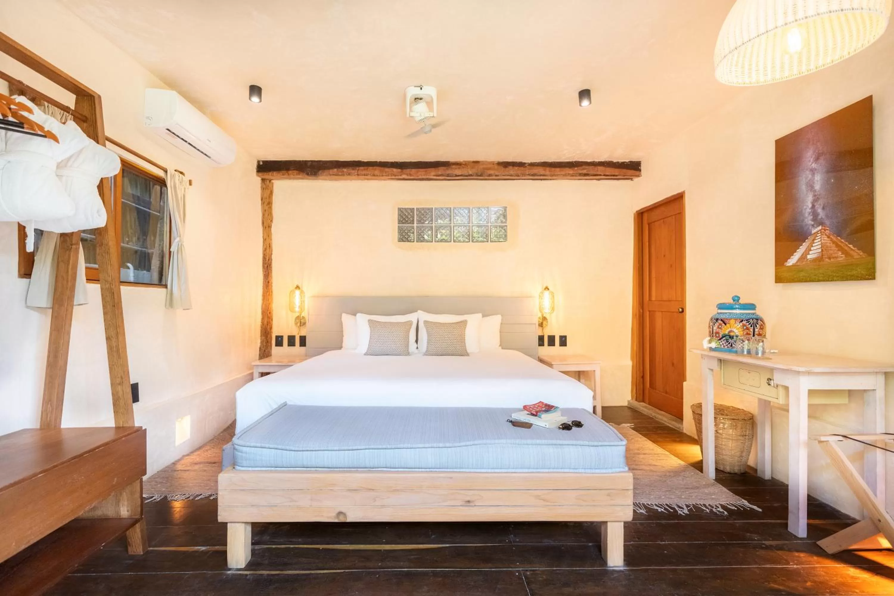 Bed in Casa Ganesh Tulum-Beachfront hotel by Ahau Collection