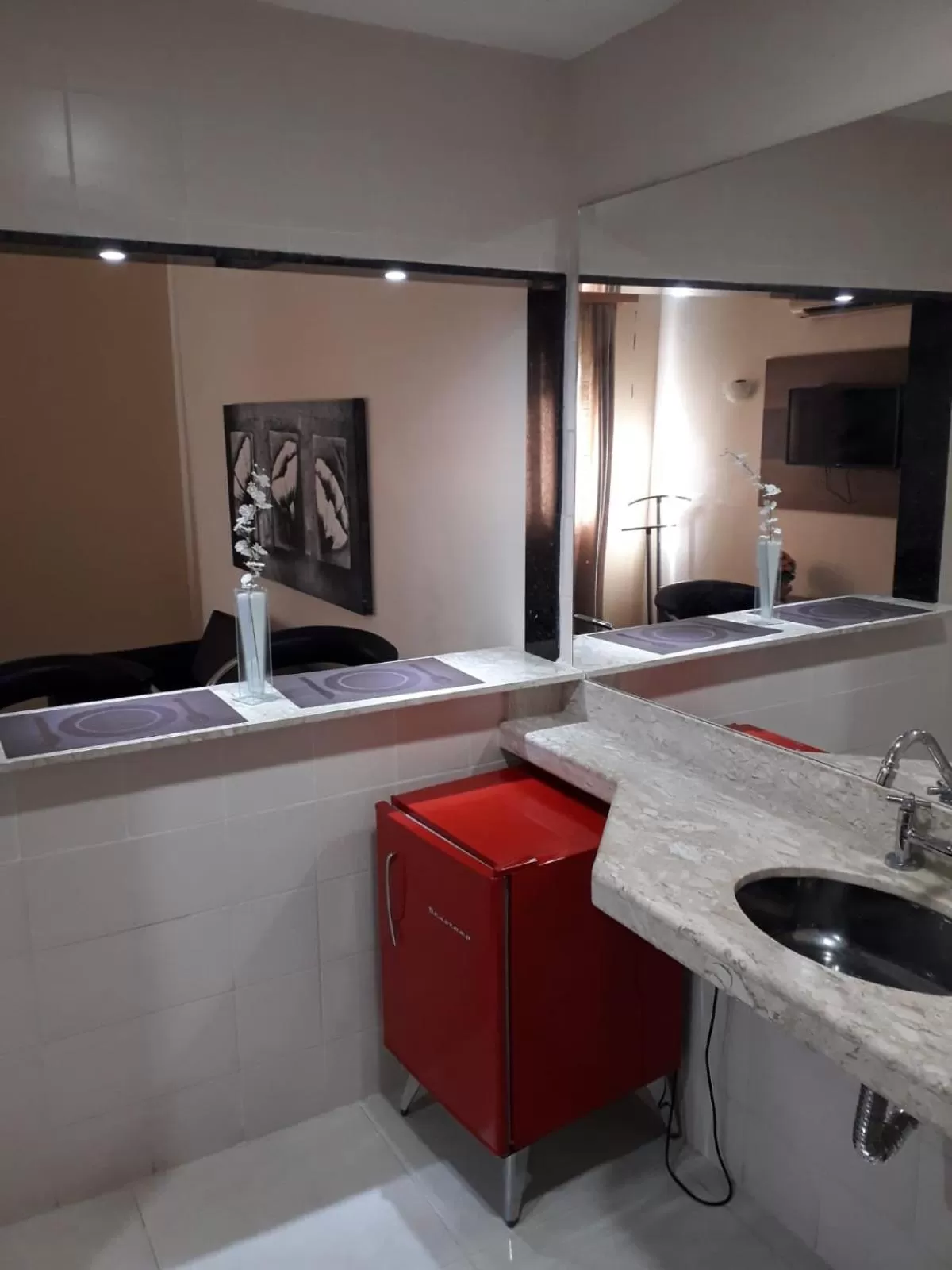 Kitchen or kitchenette in Hotel Nacional Inn Sorocaba