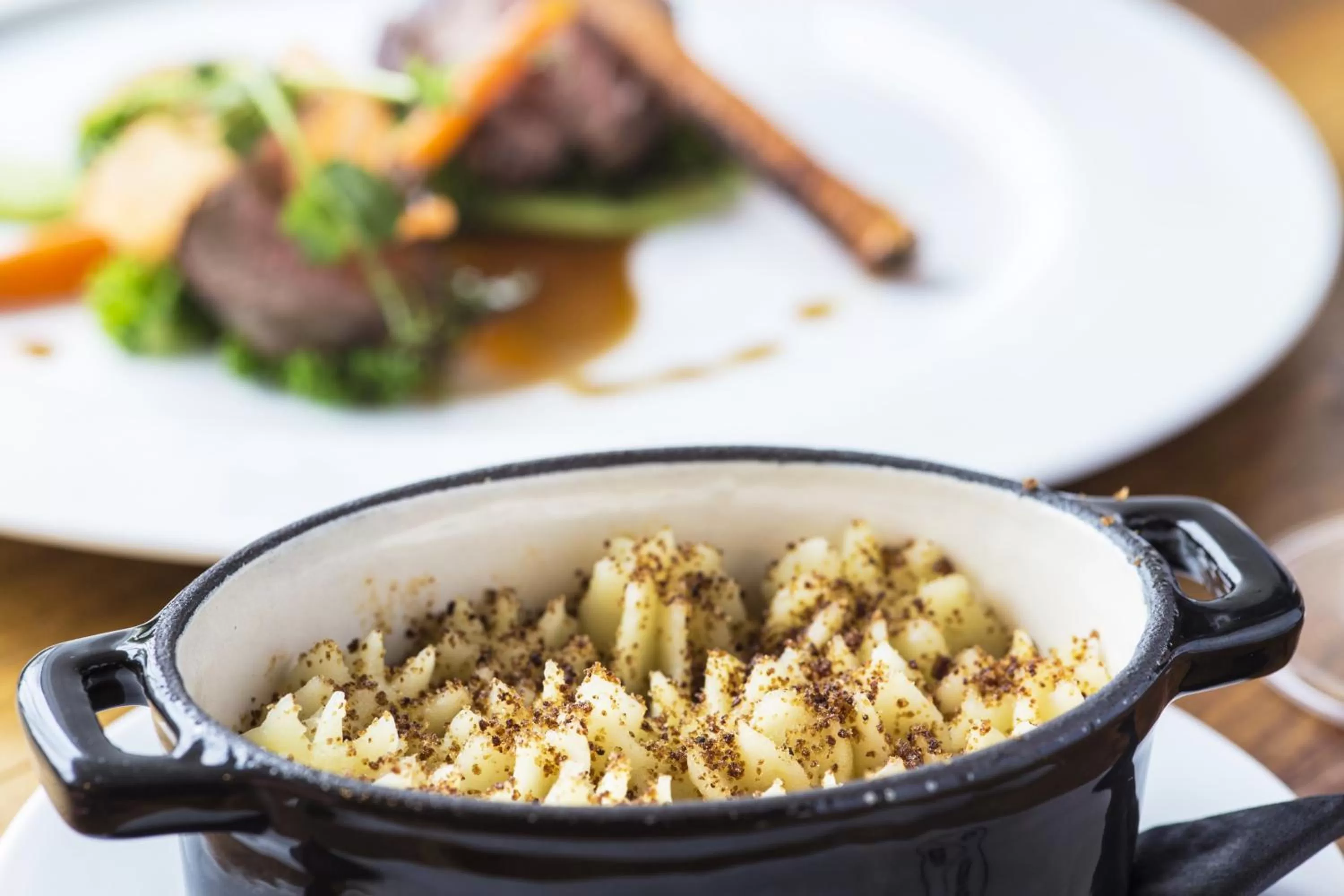 Food close-up in The Old Stocks Inn