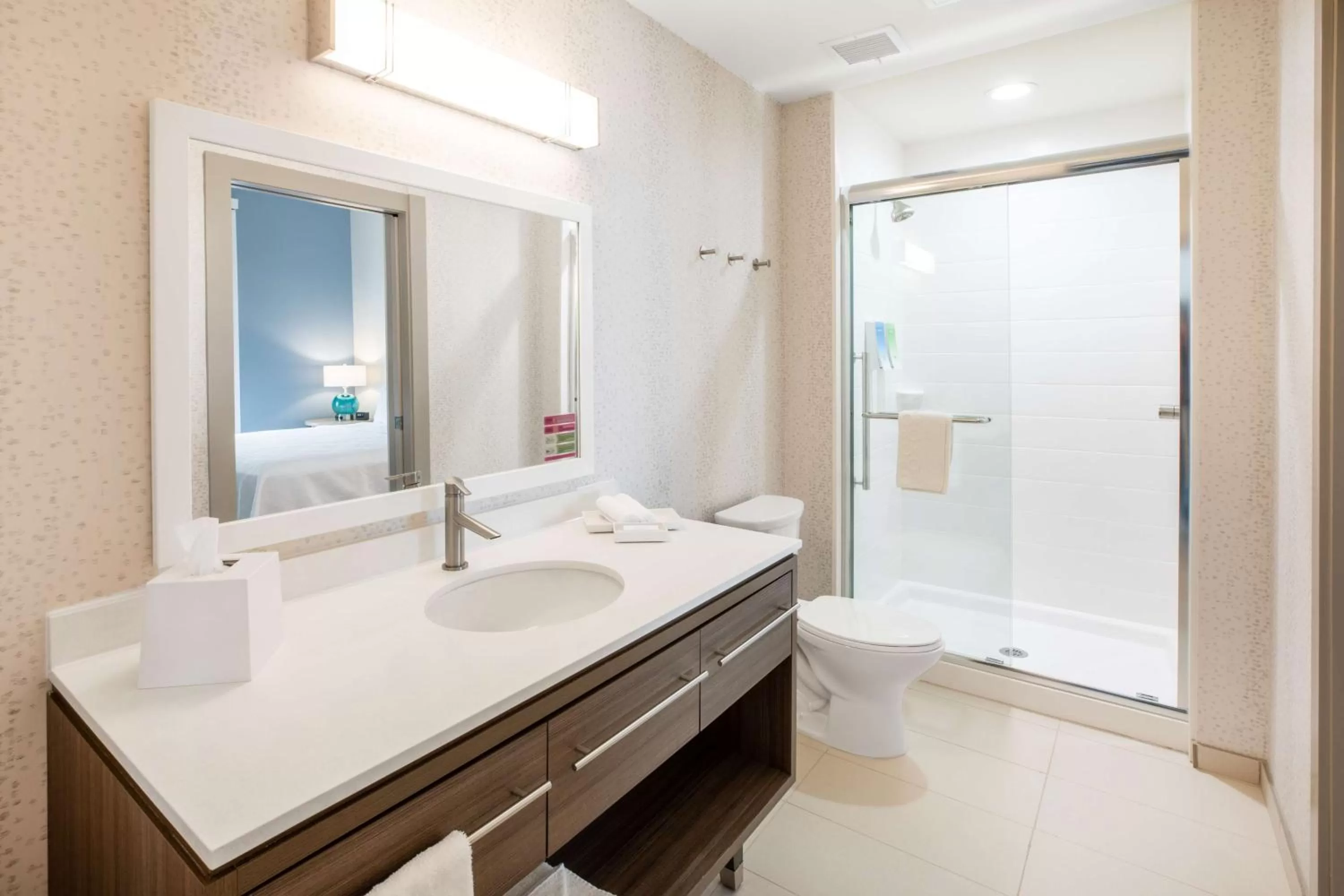 Bathroom in Home2 Suites by Hilton Houston Bush Intercontinental Airport Iah Beltway 8