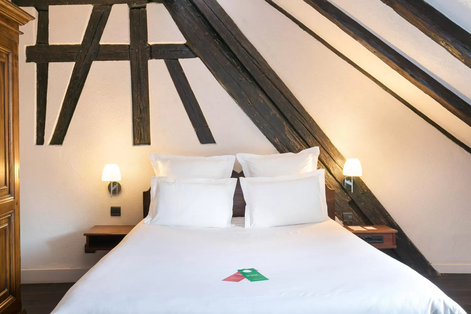 Photo of the whole room, Bed in Hôtel de l'Europe by HappyCulture