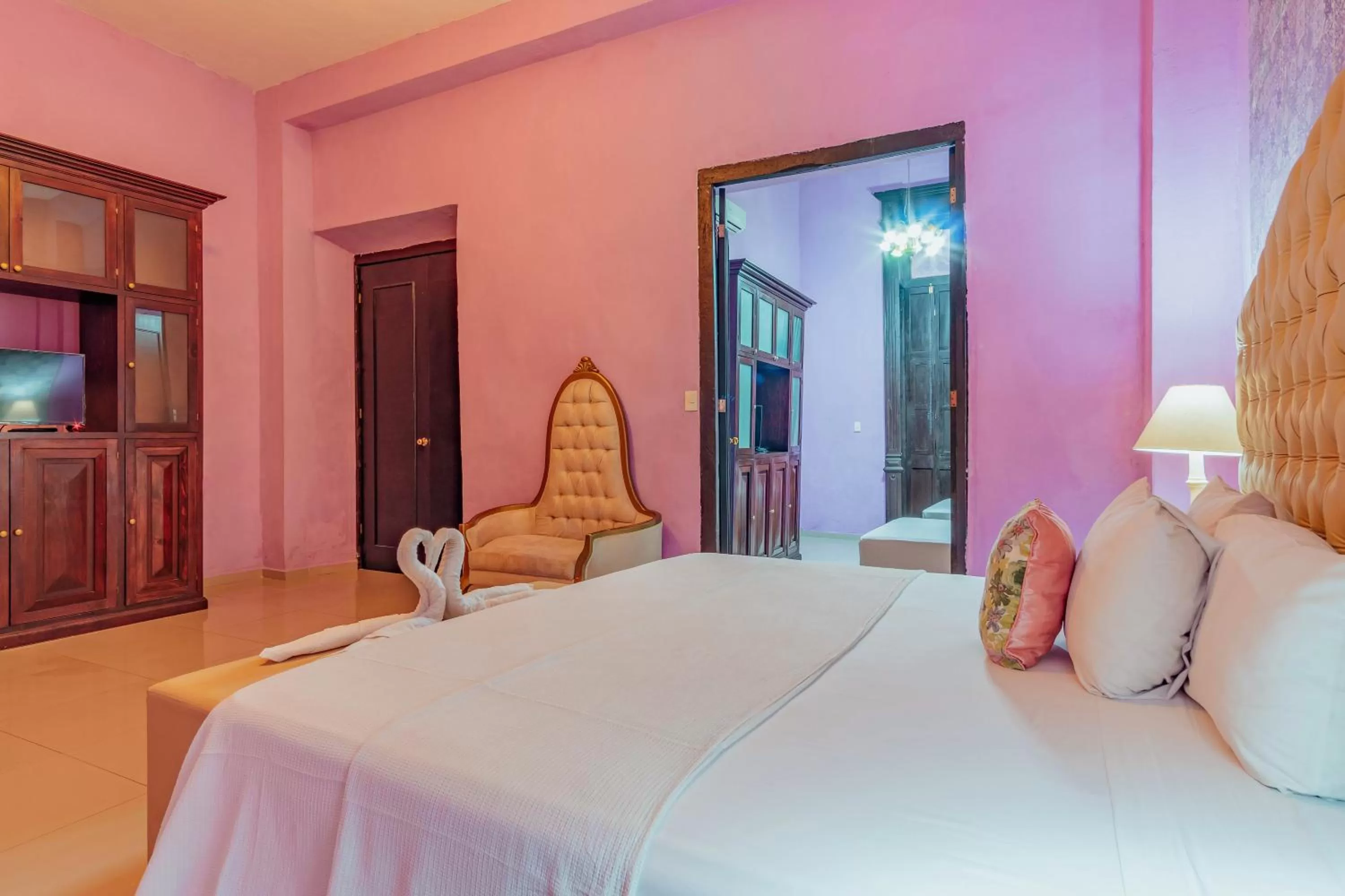 Bed in Hotel Lavanda CAS Merida