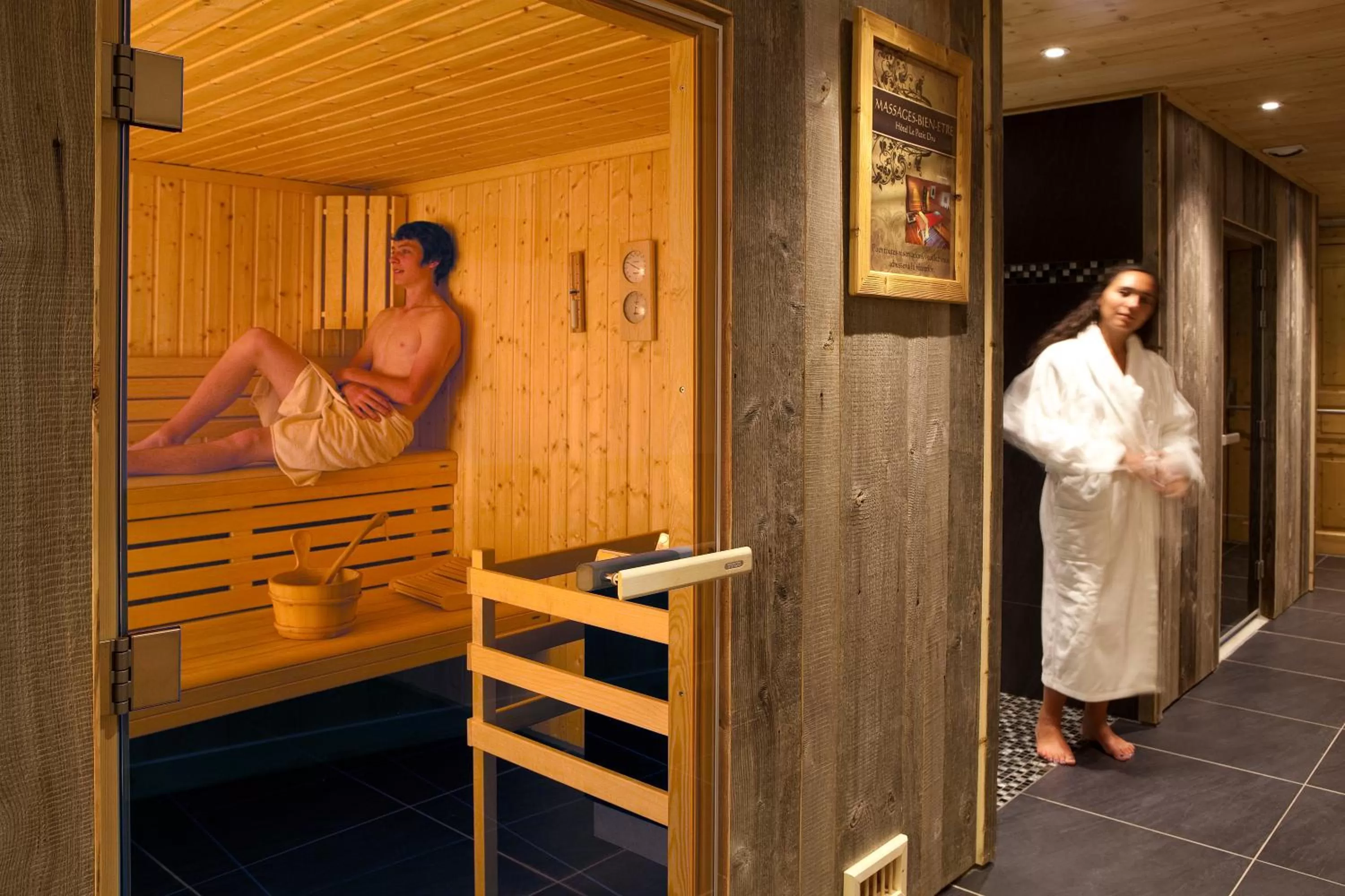 Spa and wellness centre/facilities in Hotel le Petit Dru