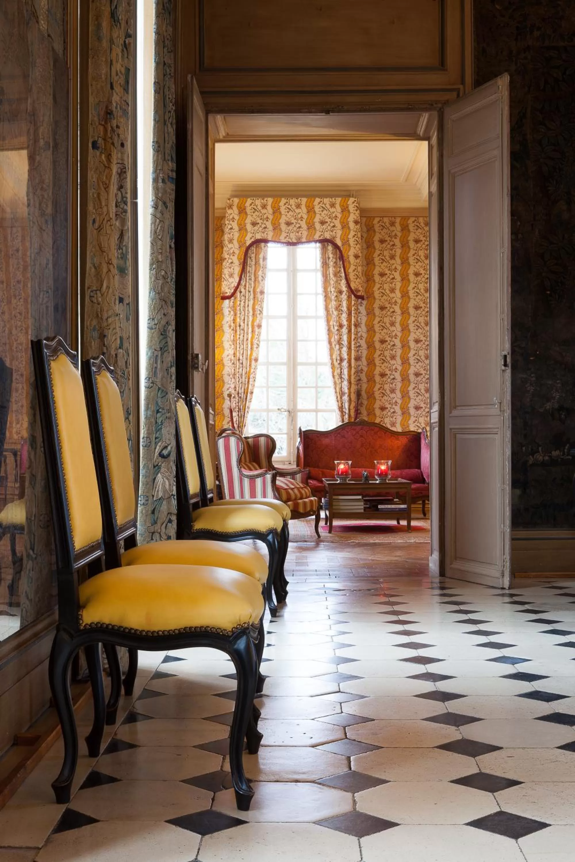Seating area in Château-Hôtel de Bourron