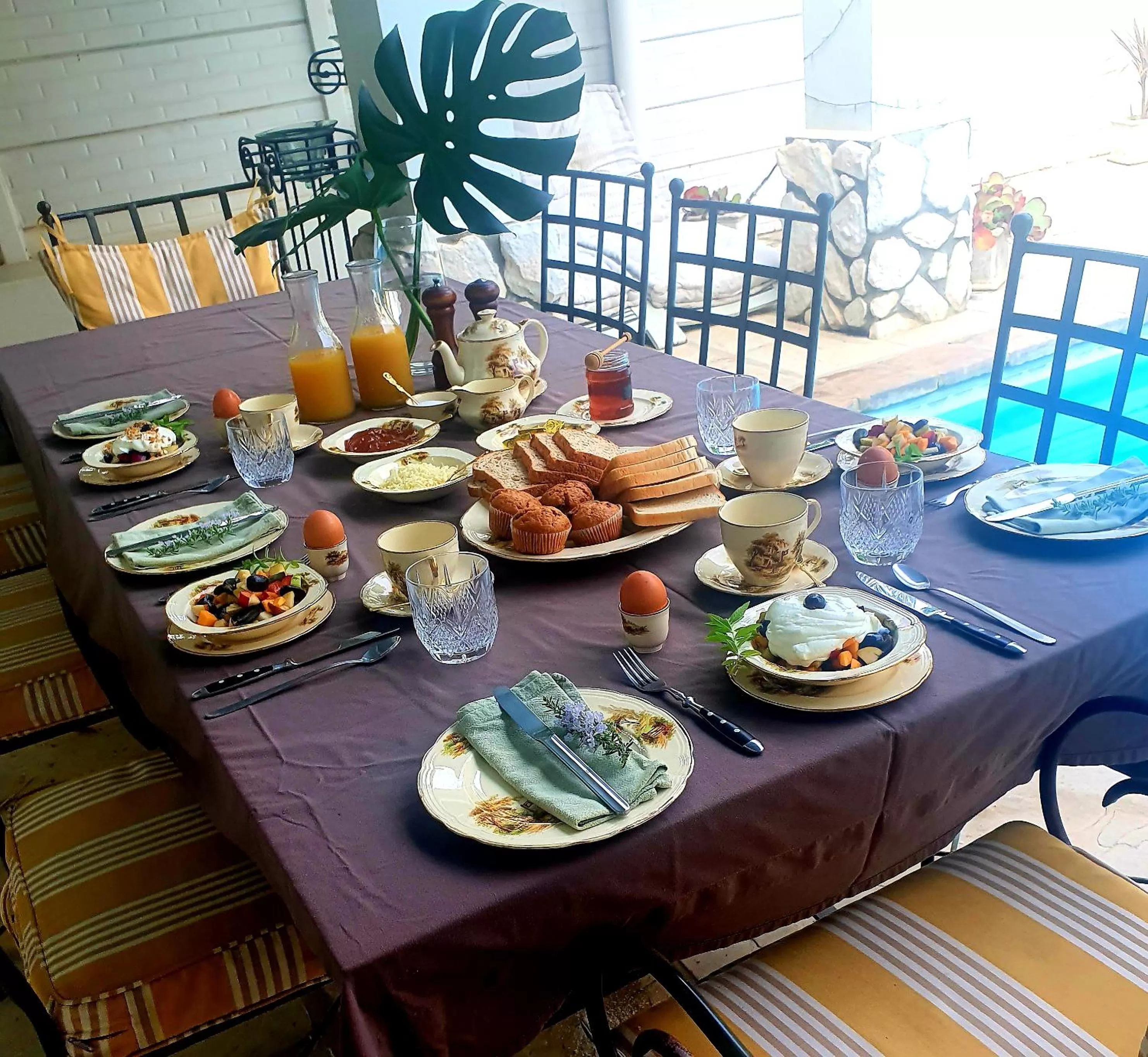 Breakfast in Bergview Guesthouse Swellendam